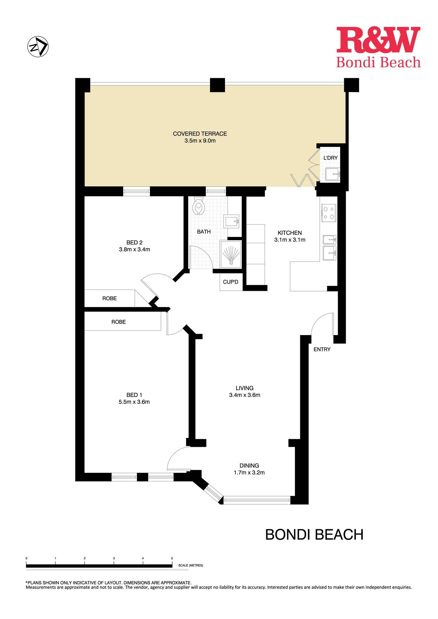 Floorplan of Homely apartment listing, 11/72-76 Campbell Parade, Bondi Beach NSW 2026