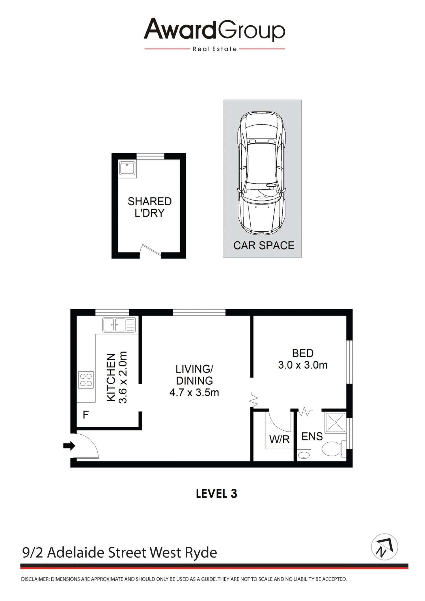 Floorplan of Homely unit listing, 9/2 Adelaide Street, West Ryde NSW 2114
