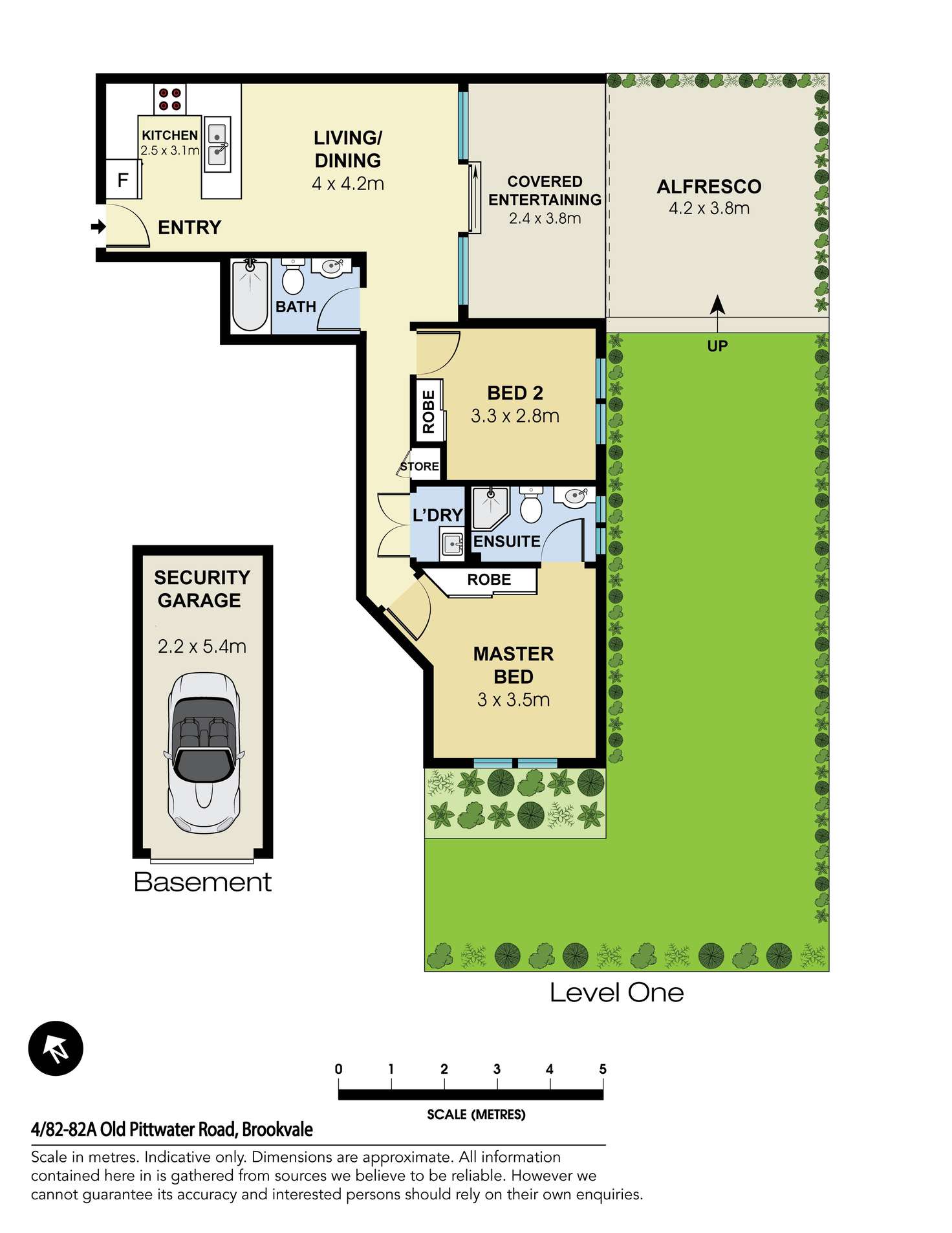 Floorplan of Homely apartment listing, 4/82-82A Old Pittwater Road, Brookvale NSW 2100