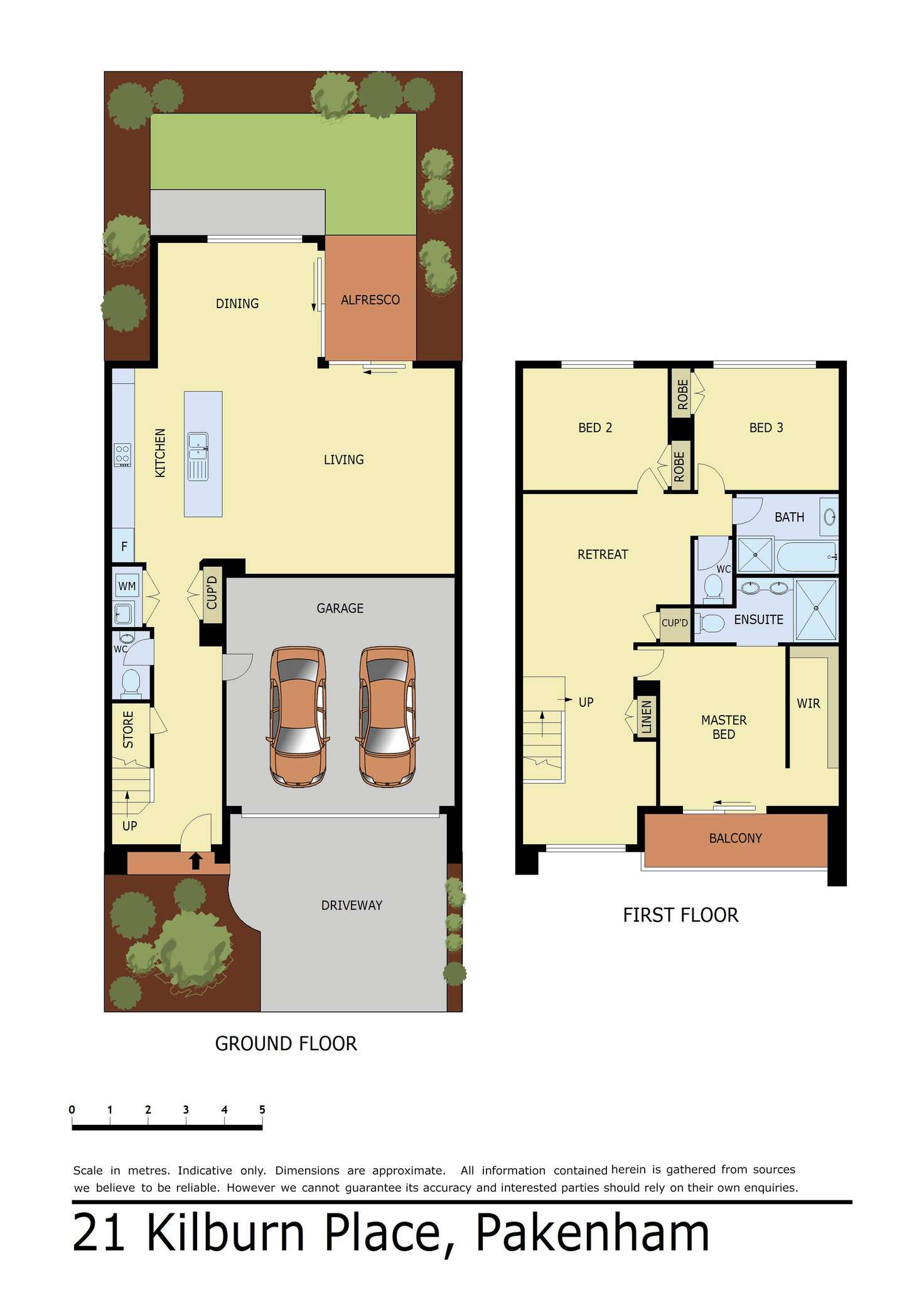 Floorplan of Homely house listing, 21 Kilburn Place, Pakenham VIC 3810