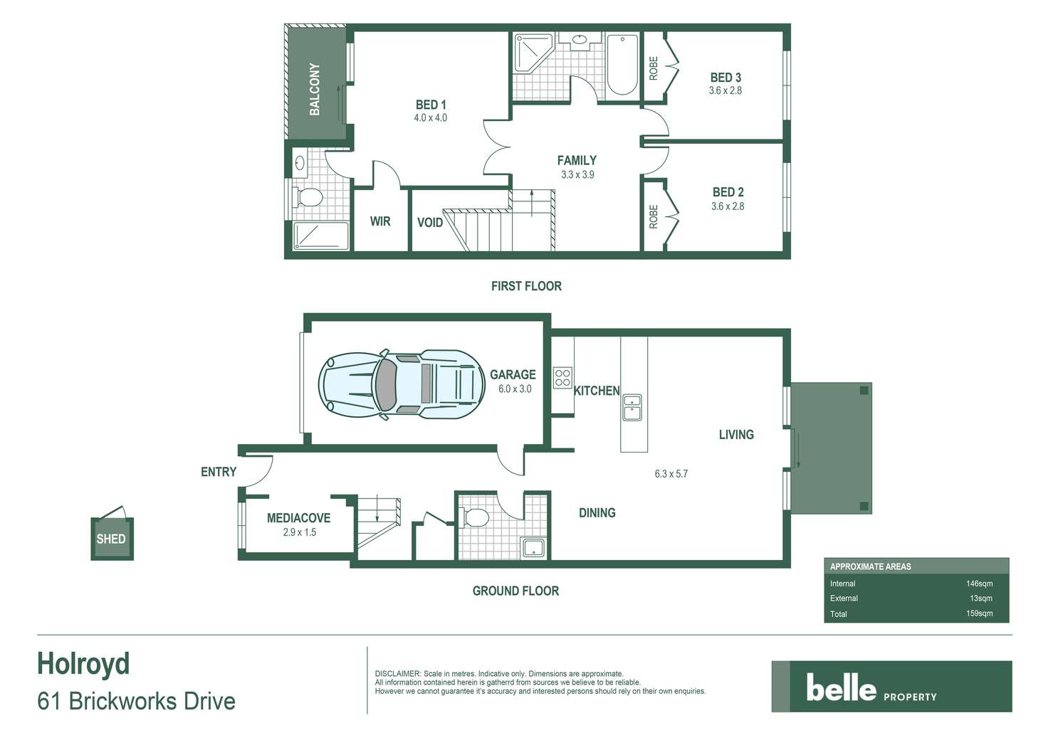 Floorplan of Homely house listing, 61 Brickworks Drive, Holroyd NSW 2142