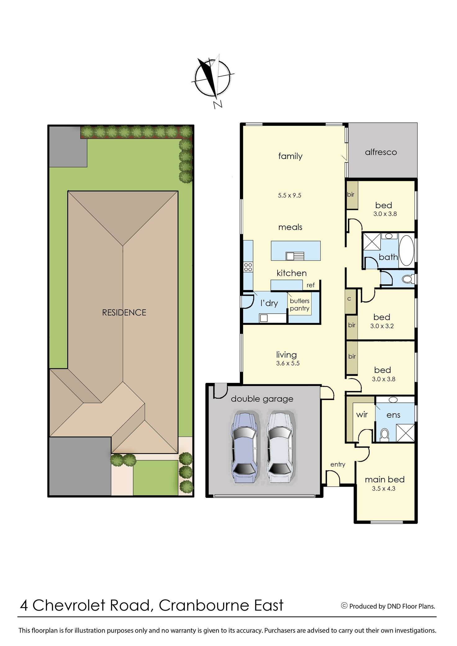 Floorplan of Homely house listing, 4 Chevrolet Road, Cranbourne East VIC 3977