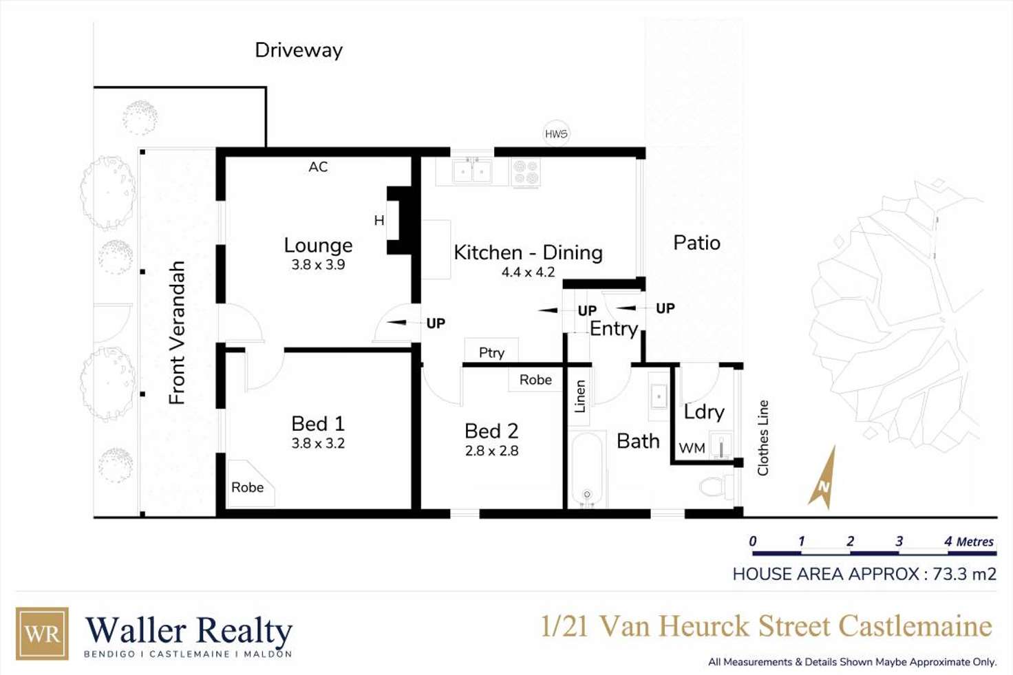 Floorplan of Homely house listing, 1/21 Van Heurck Street, Castlemaine VIC 3450