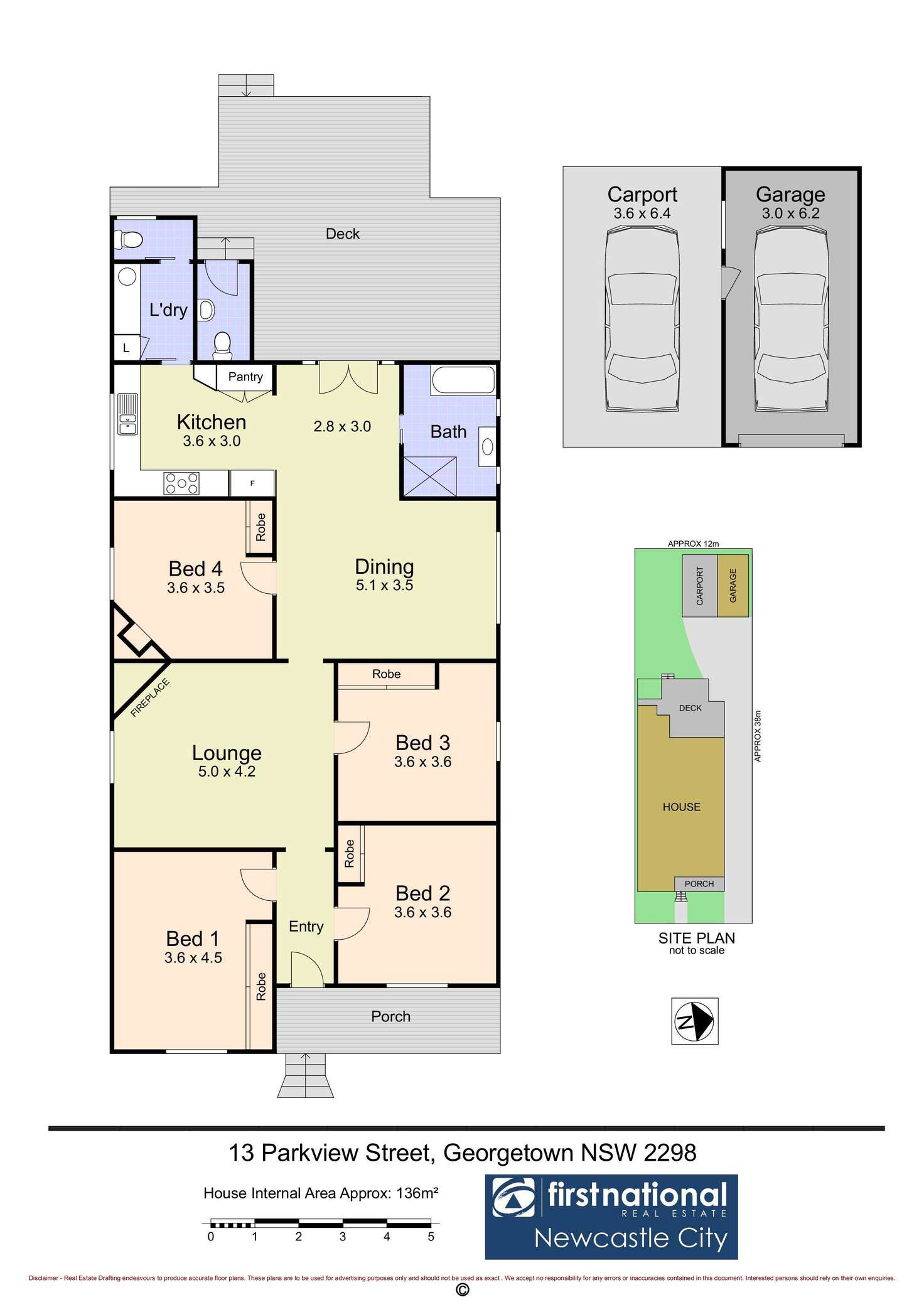 Floorplan of Homely house listing, 13 Parkview Street, Georgetown NSW 2298