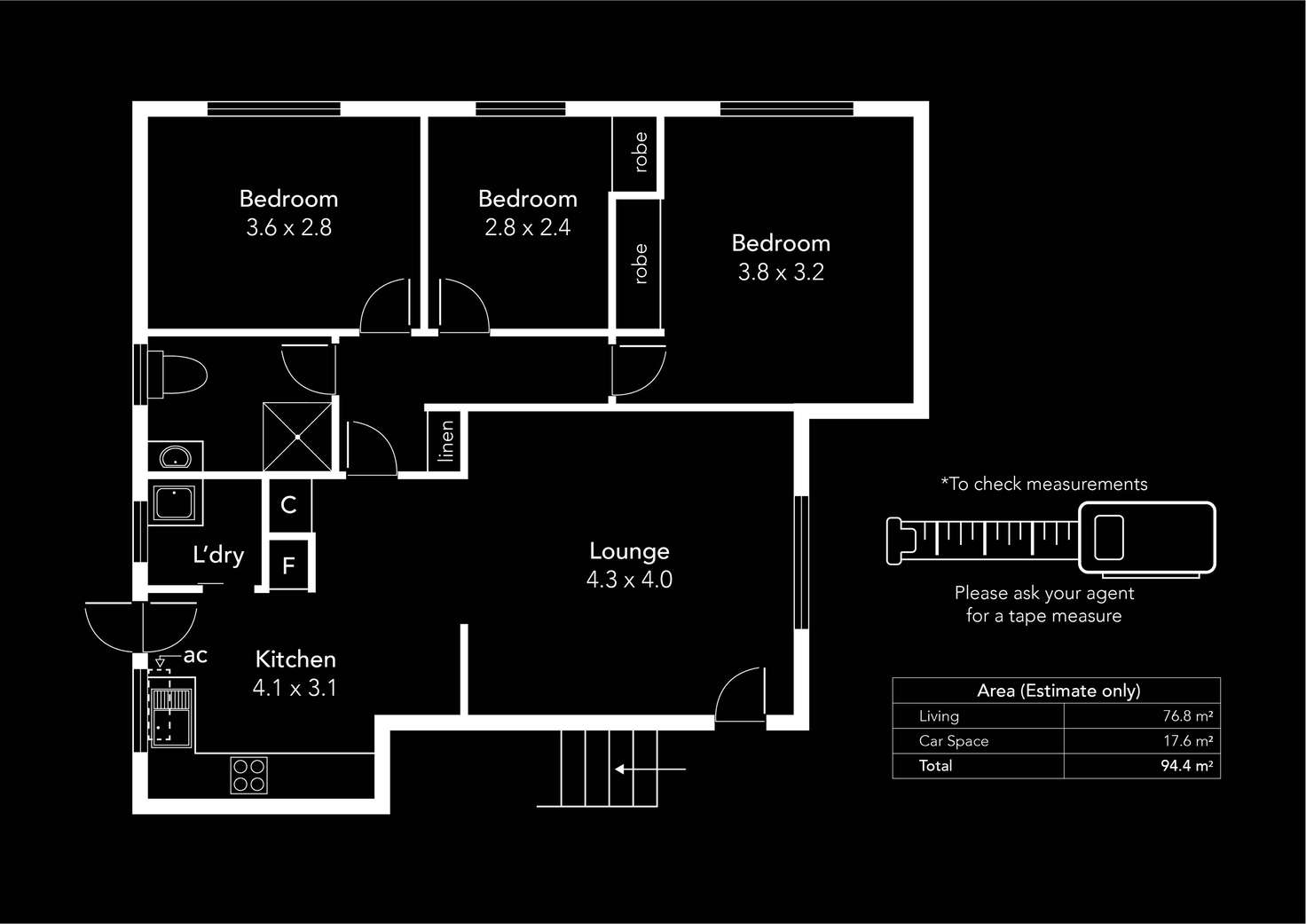 Floorplan of Homely unit listing, 8/202 Payneham Road, Evandale SA 5069