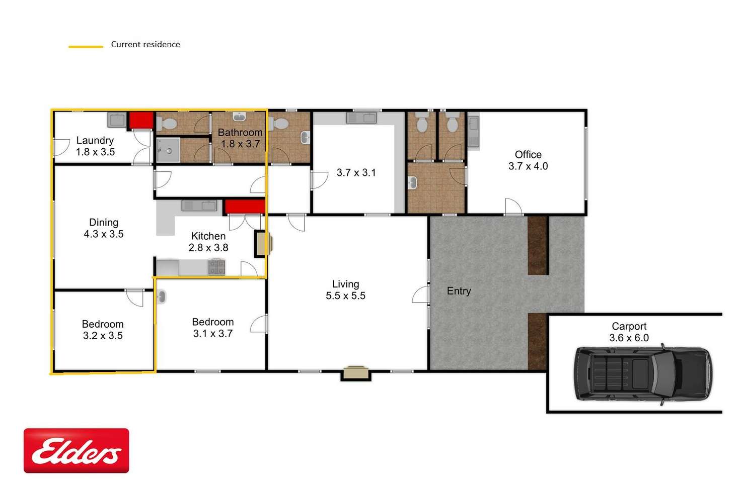 Floorplan of Homely house listing, 65 Temple Street, Heyfield VIC 3858