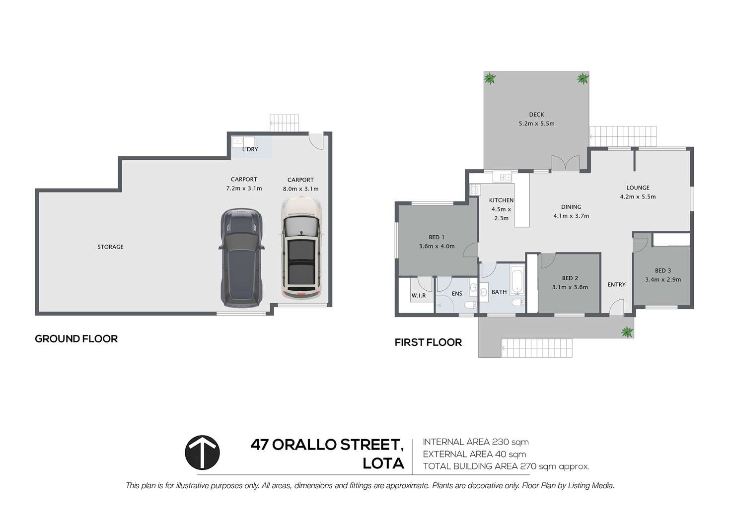 Floorplan of Homely house listing, 47 Orallo Street, Lota QLD 4179