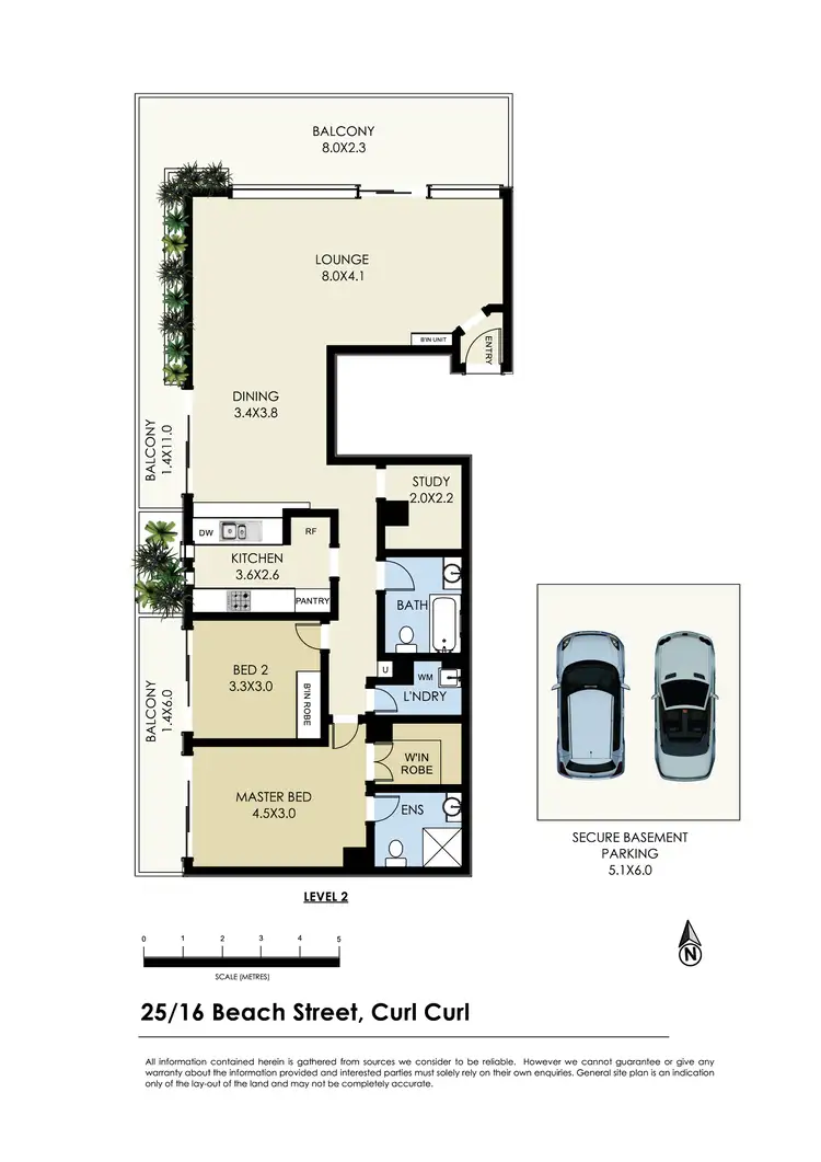 Floorplan of Homely unit listing, 25/16-18 Beach Street, Curl Curl NSW 2096