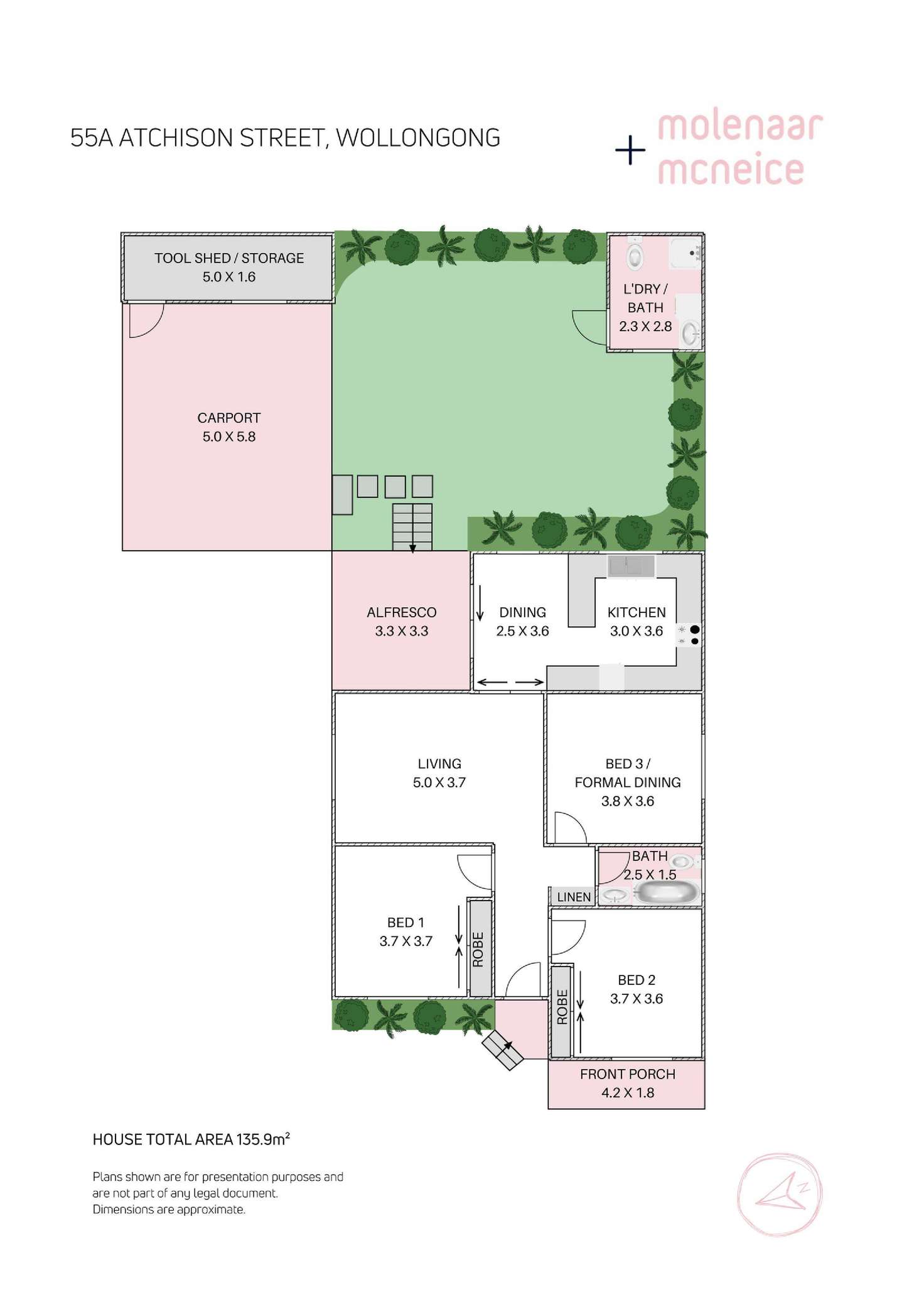 Floorplan of Homely house listing, 55a Atchison Street, Wollongong NSW 2500