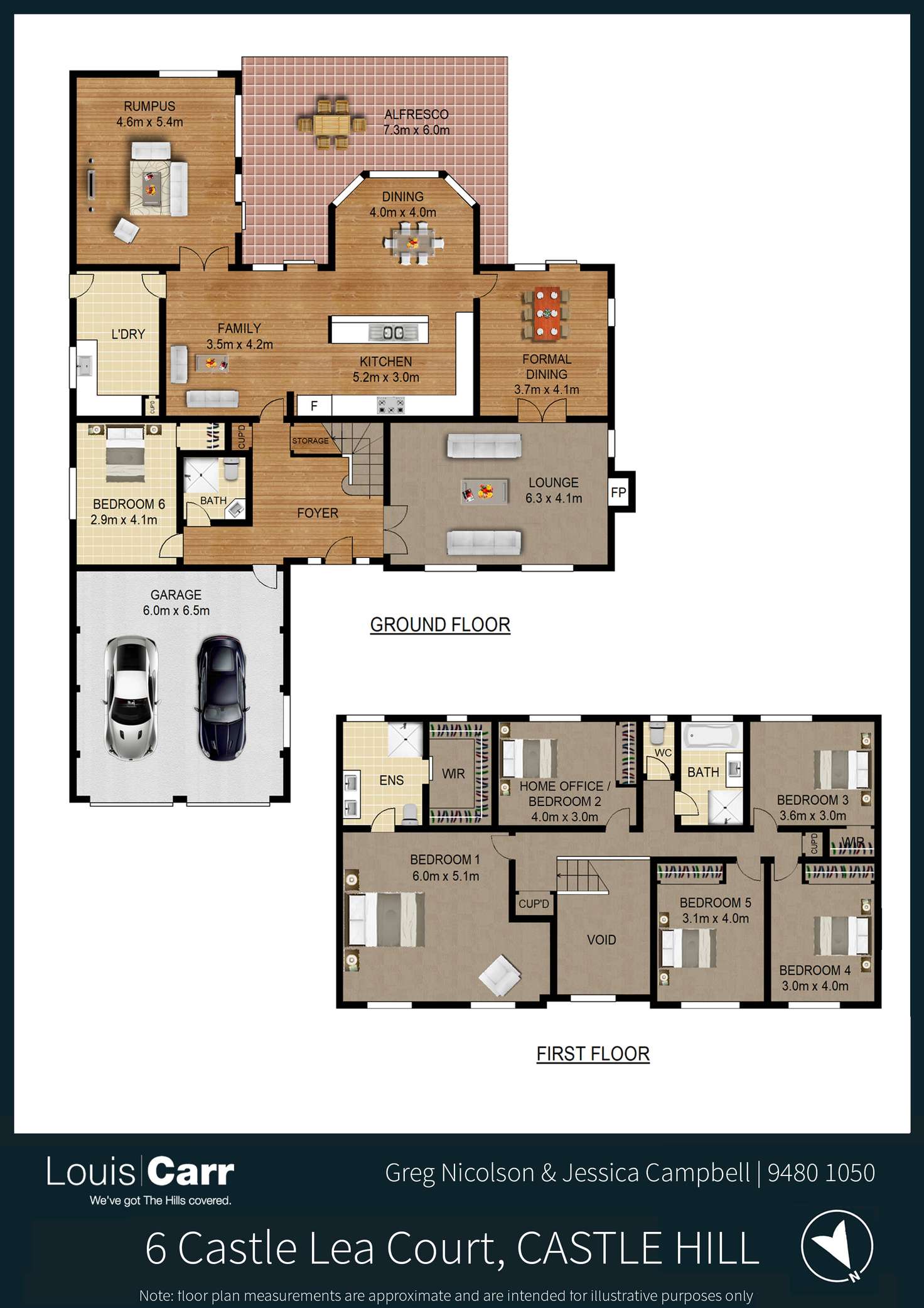 Floorplan of Homely house listing, 6 Castle Lea Court, Castle Hill NSW 2154