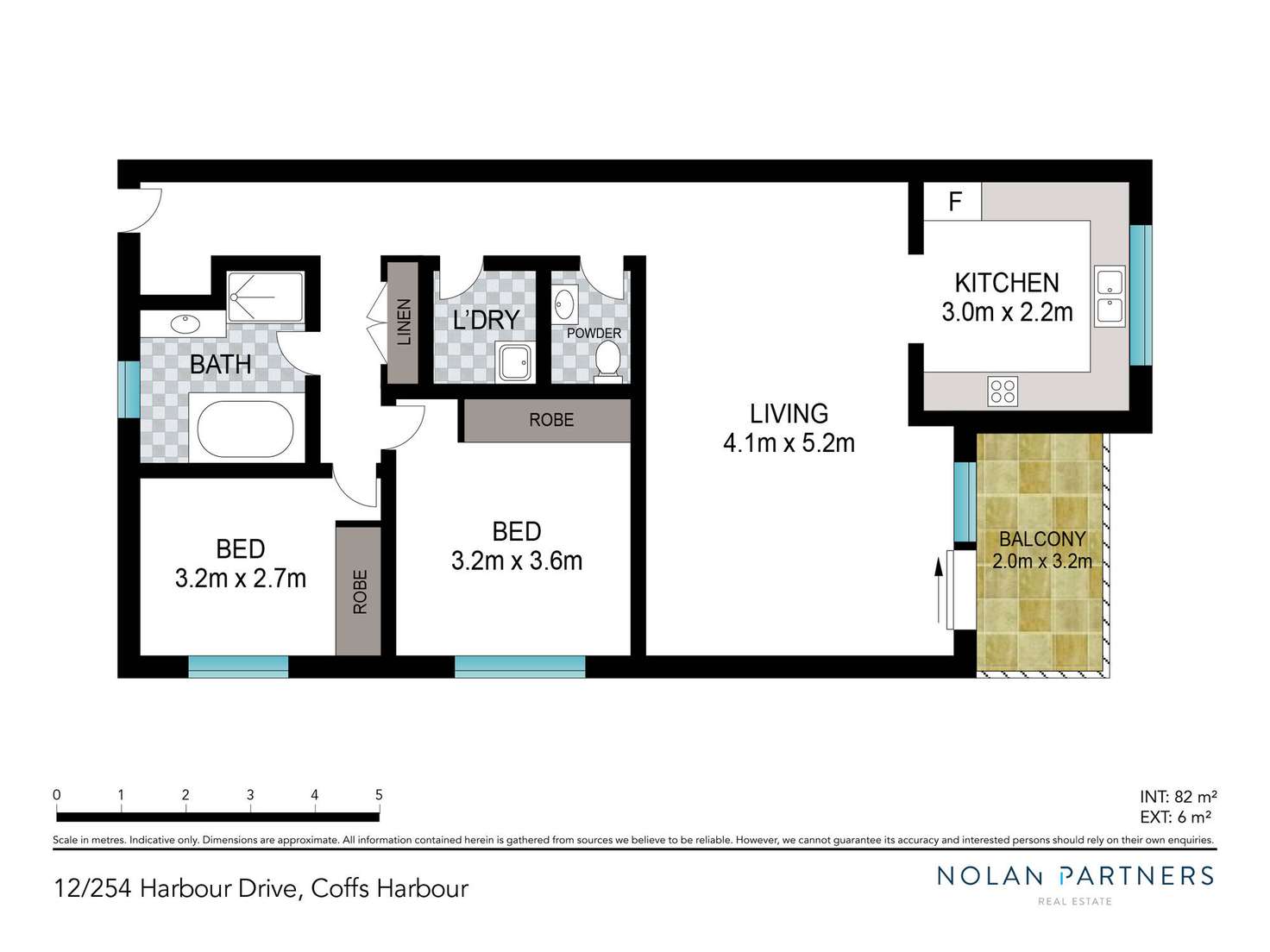 Floorplan of Homely apartment listing, 12/254 Harbour Drive, Coffs Harbour NSW 2450