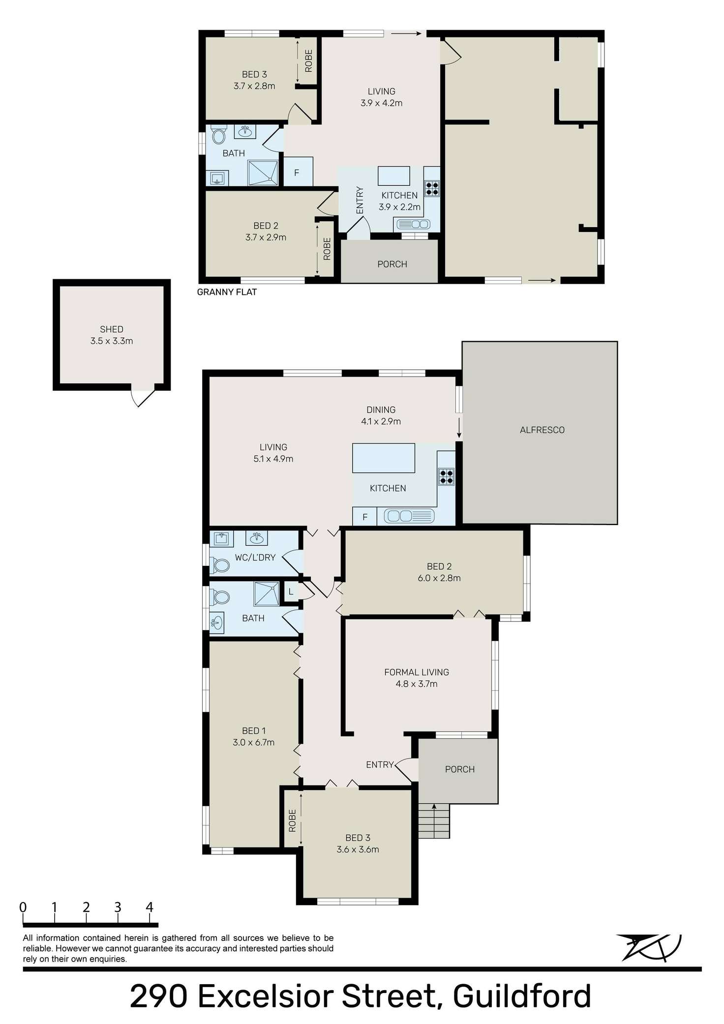 Floorplan of Homely house listing, 290 Excelsior Street, Guildford NSW 2161