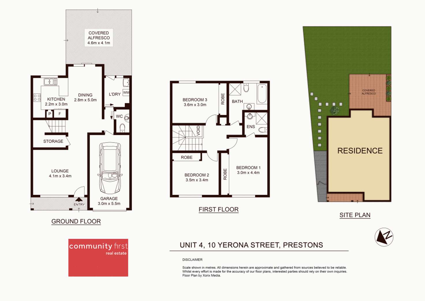 Floorplan of Homely townhouse listing, 4/10 Yerona Street, Prestons NSW 2170