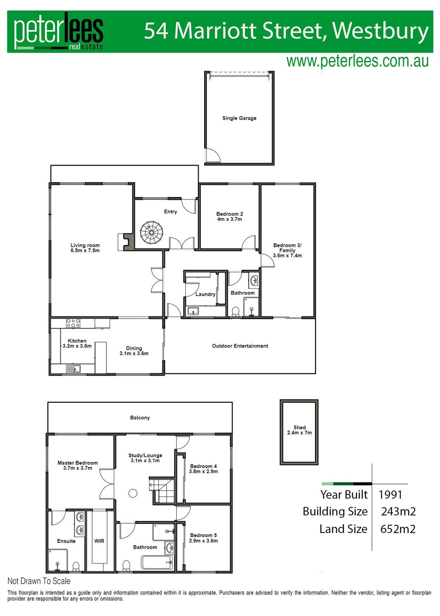 Floorplan of Homely house listing, 54 Marriott Street, Westbury TAS 7303