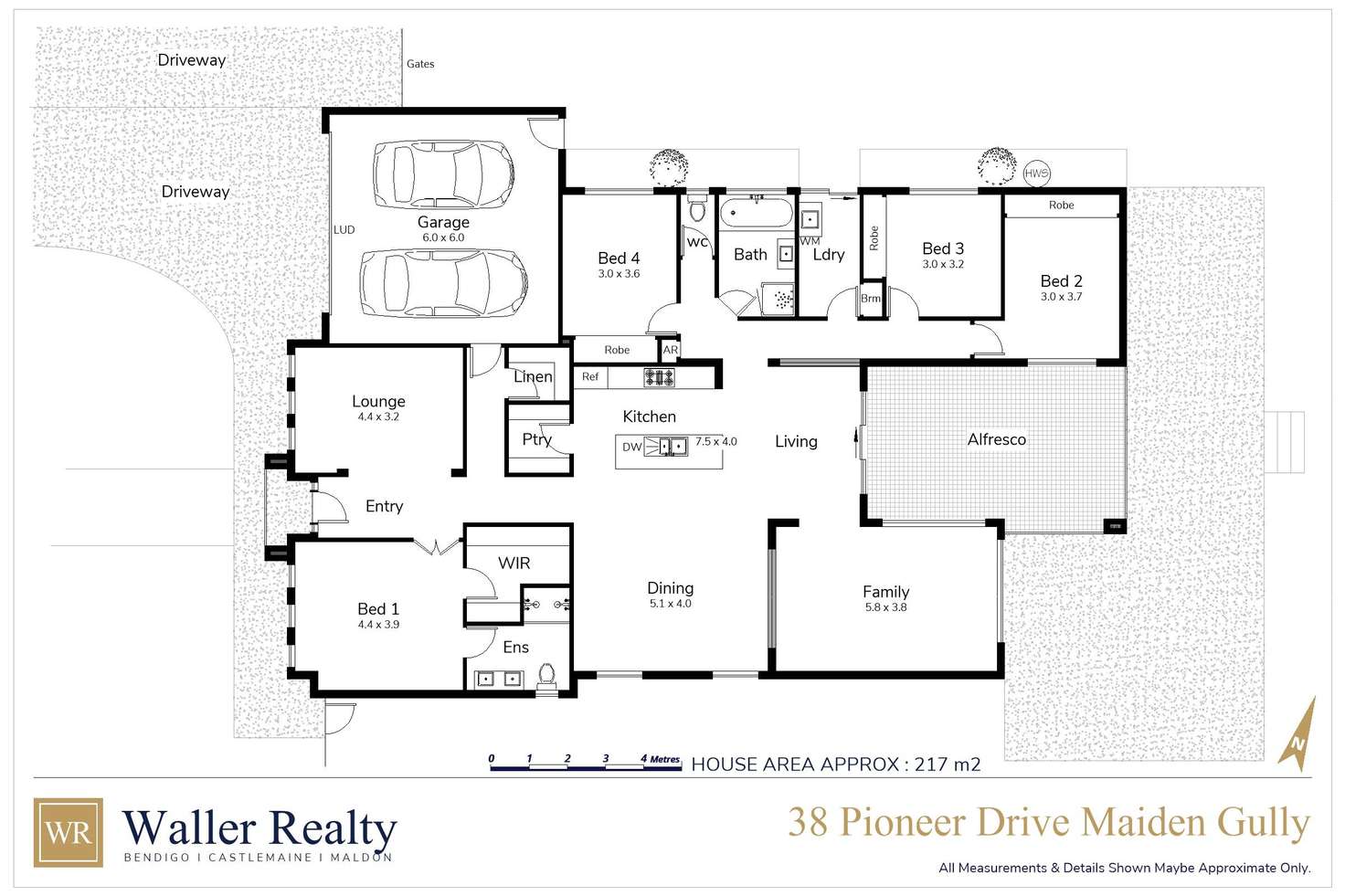 Floorplan of Homely house listing, 38 Pioneer Drive, Maiden Gully VIC 3551