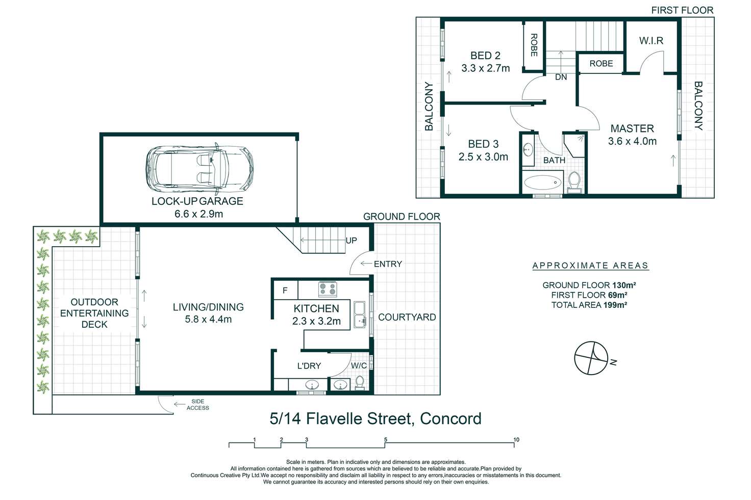 Floorplan of Homely townhouse listing, 5/14 Flavelle Street, Concord NSW 2137