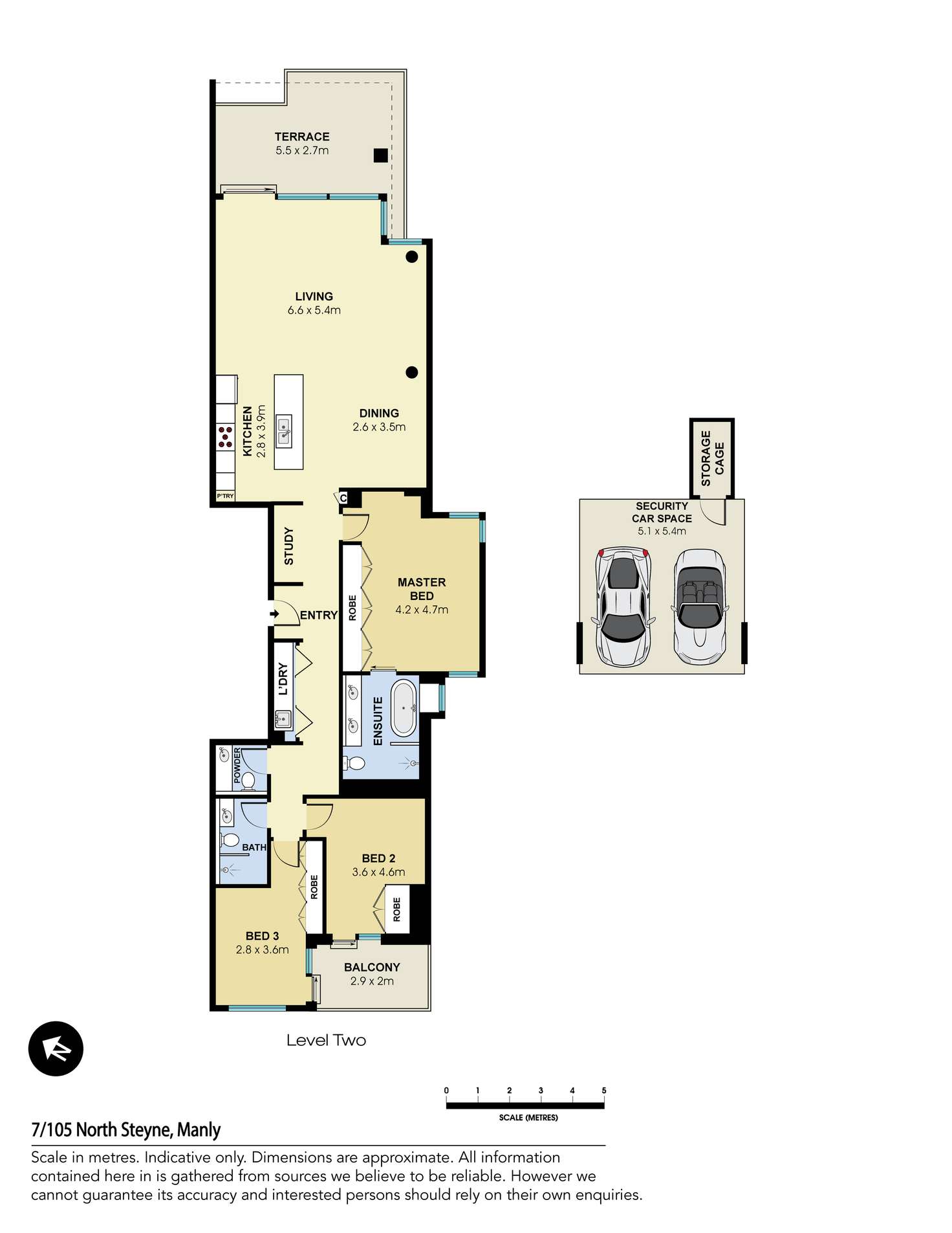 Floorplan of Homely apartment listing, 7/105-107 North Steyne, Manly NSW 2095