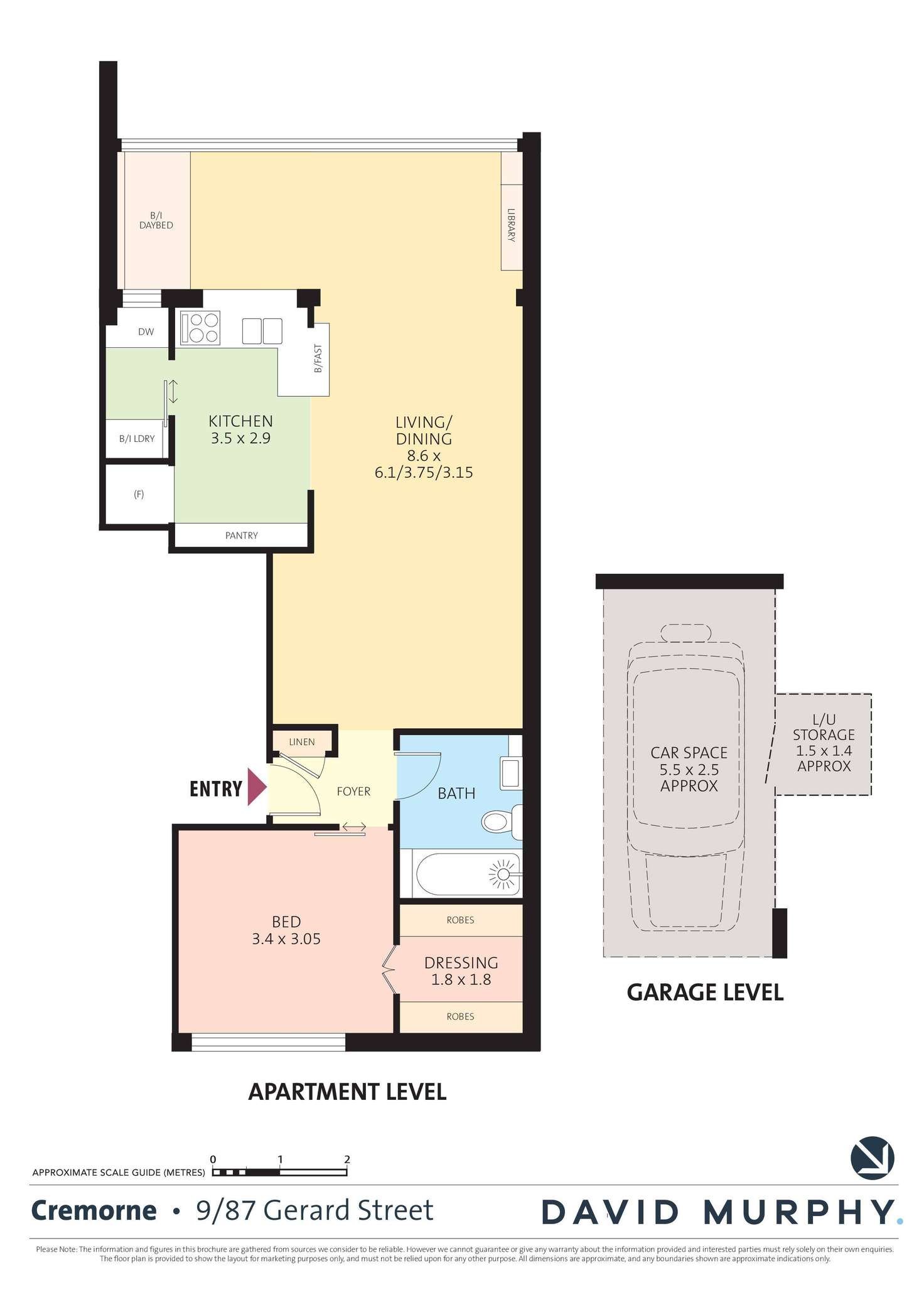 Floorplan of Homely apartment listing, 9/87 Gerard Street, Cremorne NSW 2090