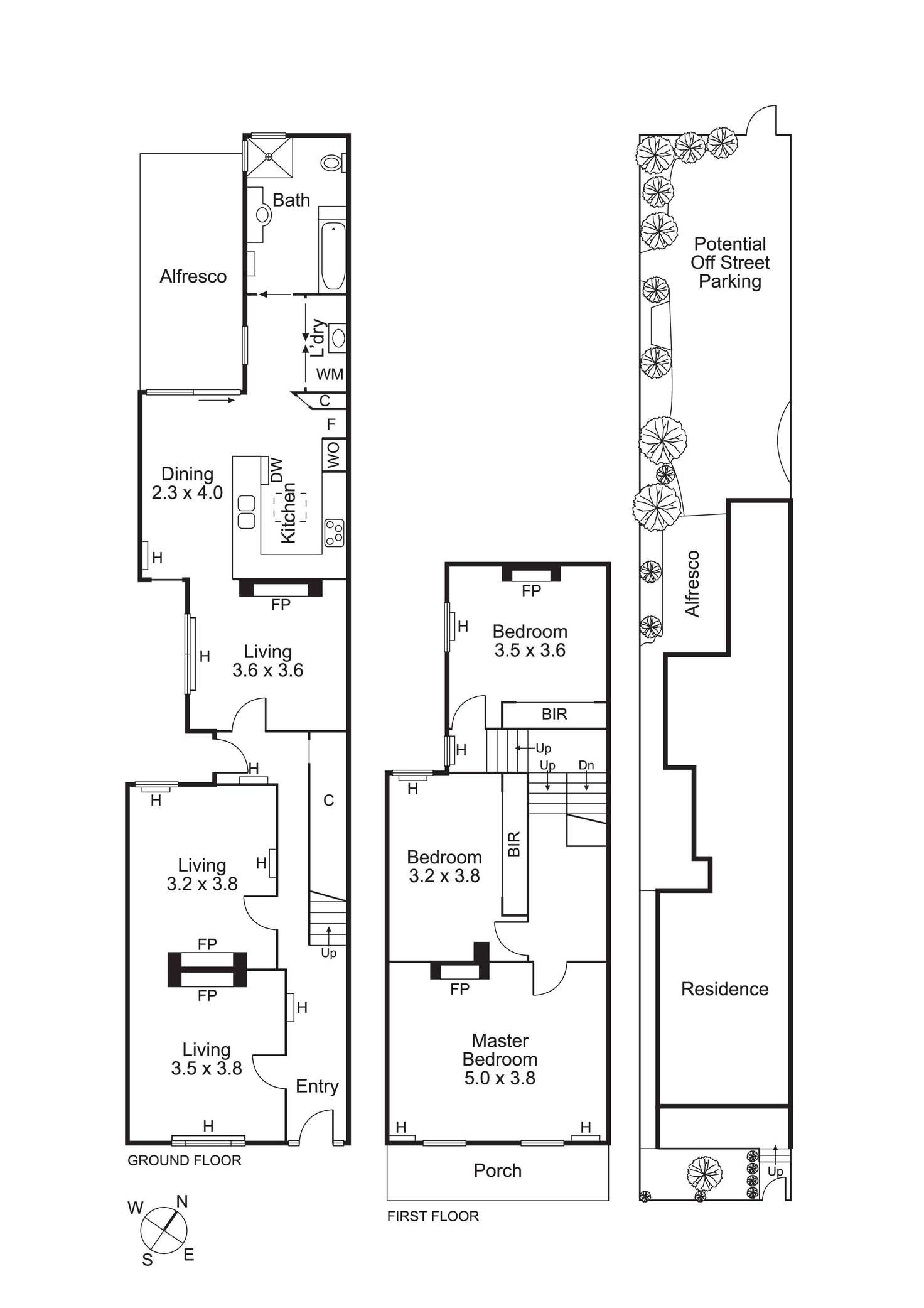 Floorplan of Homely house listing, 243 Victoria Street, Brunswick VIC 3056