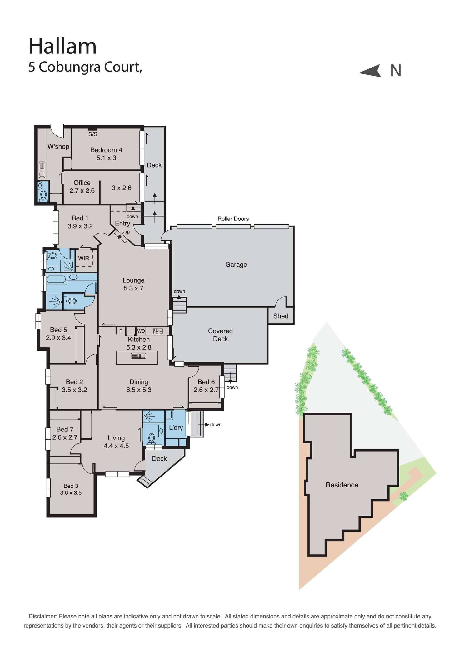 Floorplan of Homely house listing, 5 Cobungra Court, Hallam VIC 3803