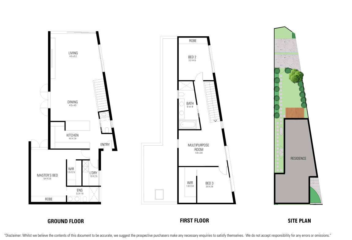 Floorplan of Homely townhouse listing, 2/52 Milroy Street, Brighton East VIC 3187
