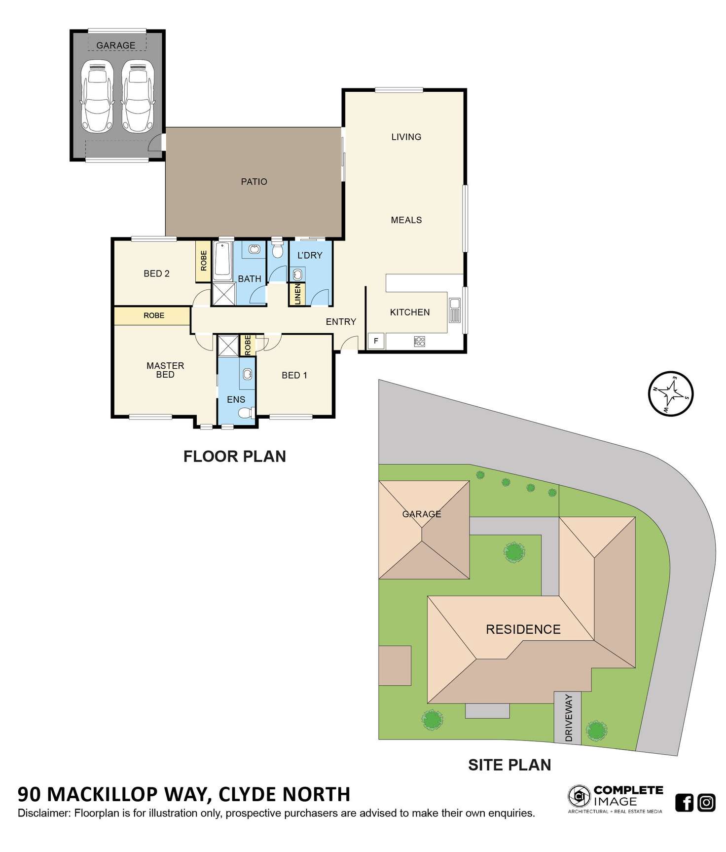 Floorplan of Homely house listing, 90 Mackillop Way, Clyde North VIC 3978