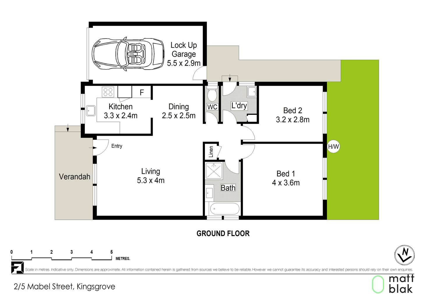 Floorplan of Homely villa listing, 2/5 Mabel Street, Kingsgrove NSW 2208