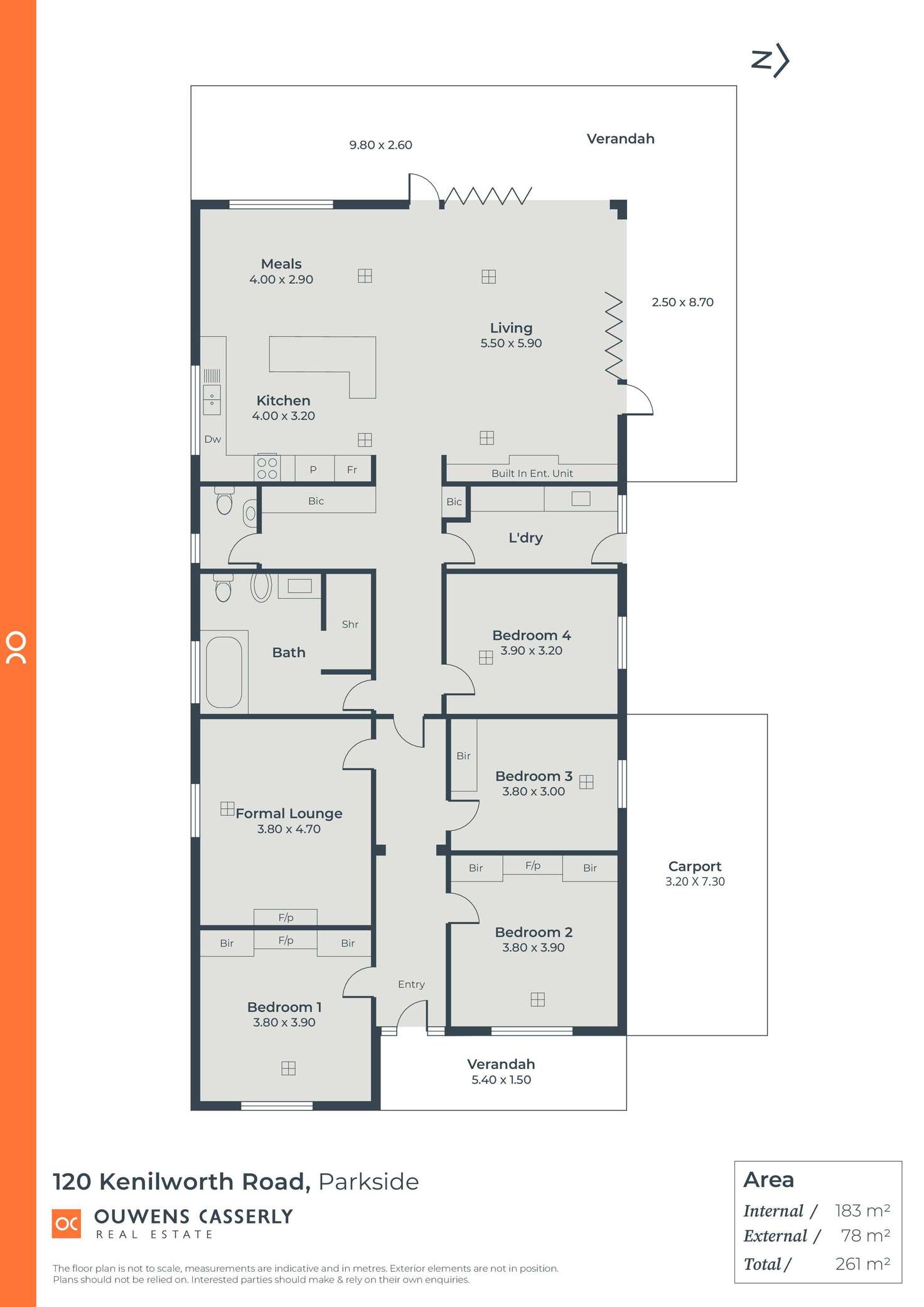 Floorplan of Homely house listing, 120 Kenilworth Road, Parkside SA 5063