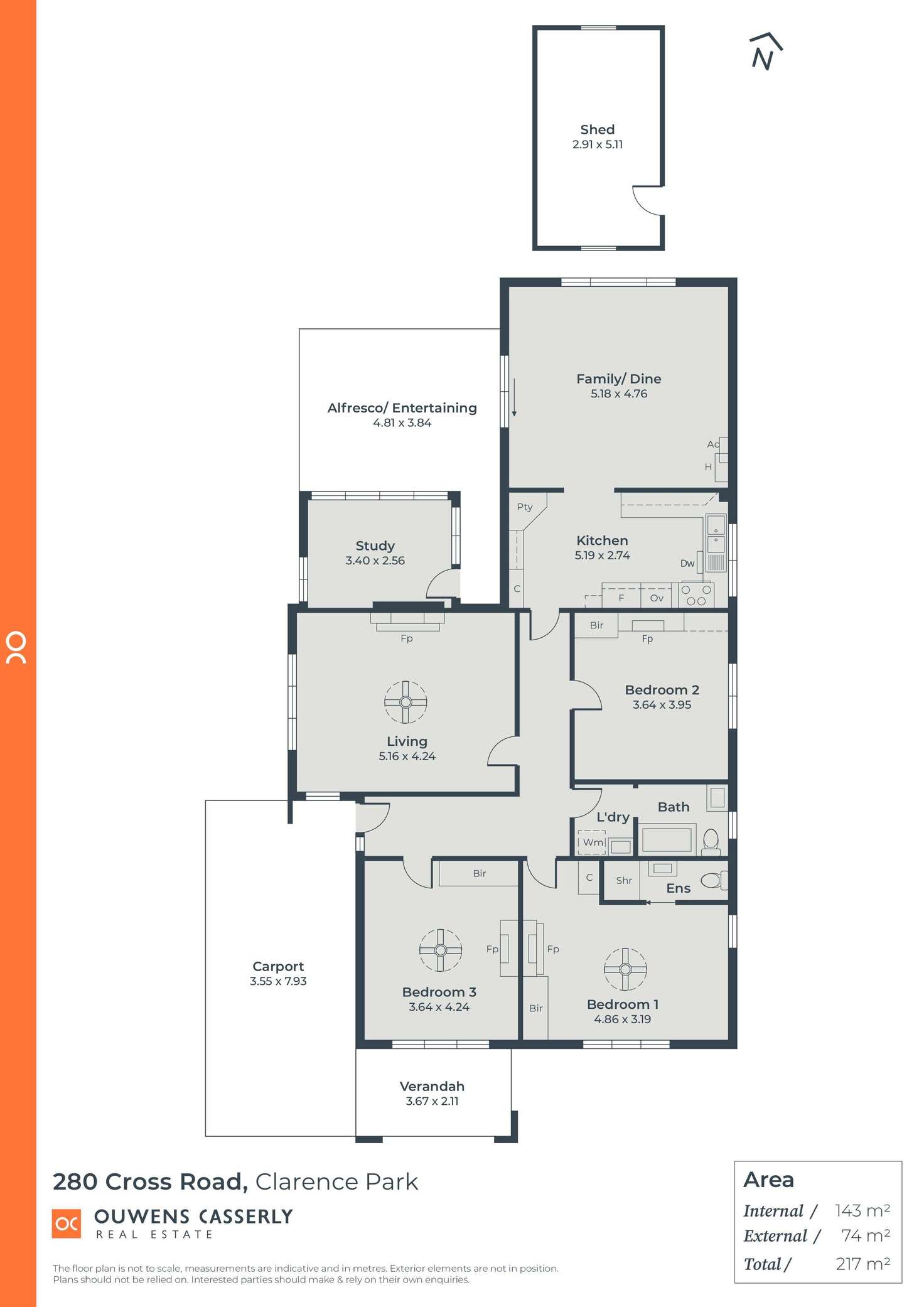 Floorplan of Homely house listing, 280 Cross Road, Clarence Park SA 5034
