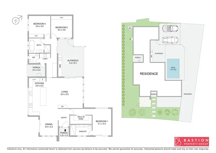 Floorplan of Homely semi-detached listing, 1/31 Nardoo Crescent, O'connor ACT 2602