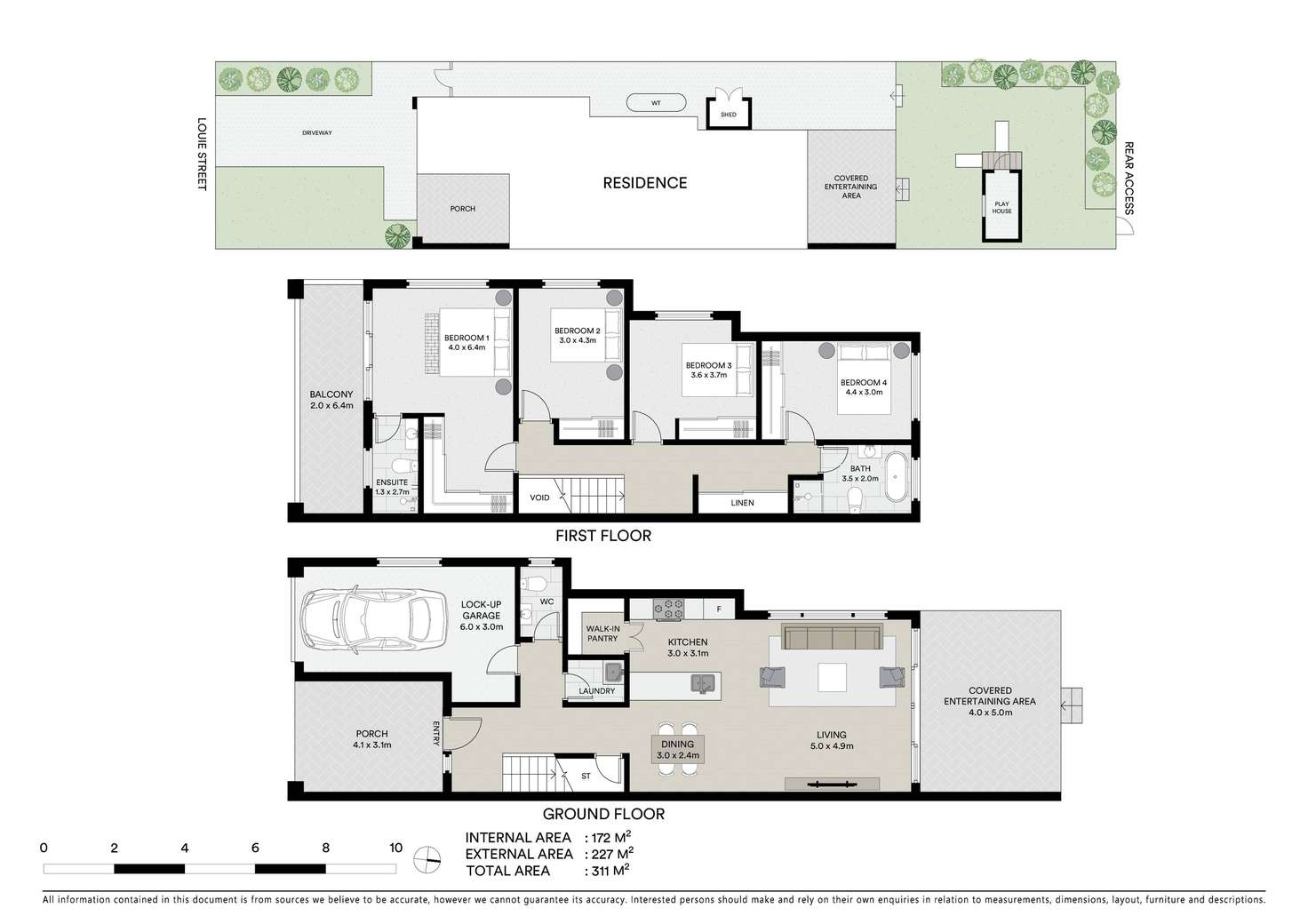 Floorplan of Homely semiDetached listing, 10A Louie Street, Padstow NSW 2211
