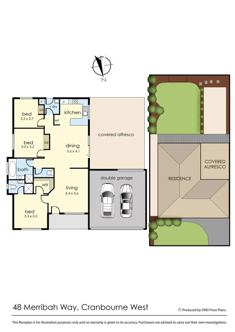 Floorplan of Homely house listing, 48 Merribah Way, Cranbourne West VIC 3977