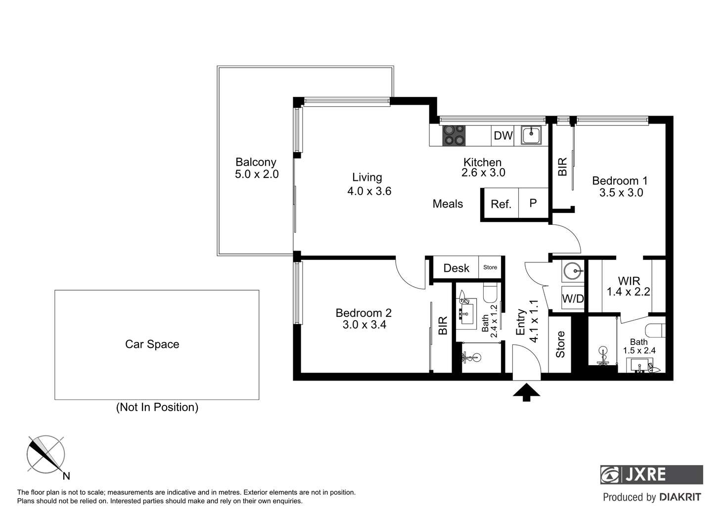 Floorplan of Homely apartment listing, 301/16 Lomandra Drive, Clayton South VIC 3169