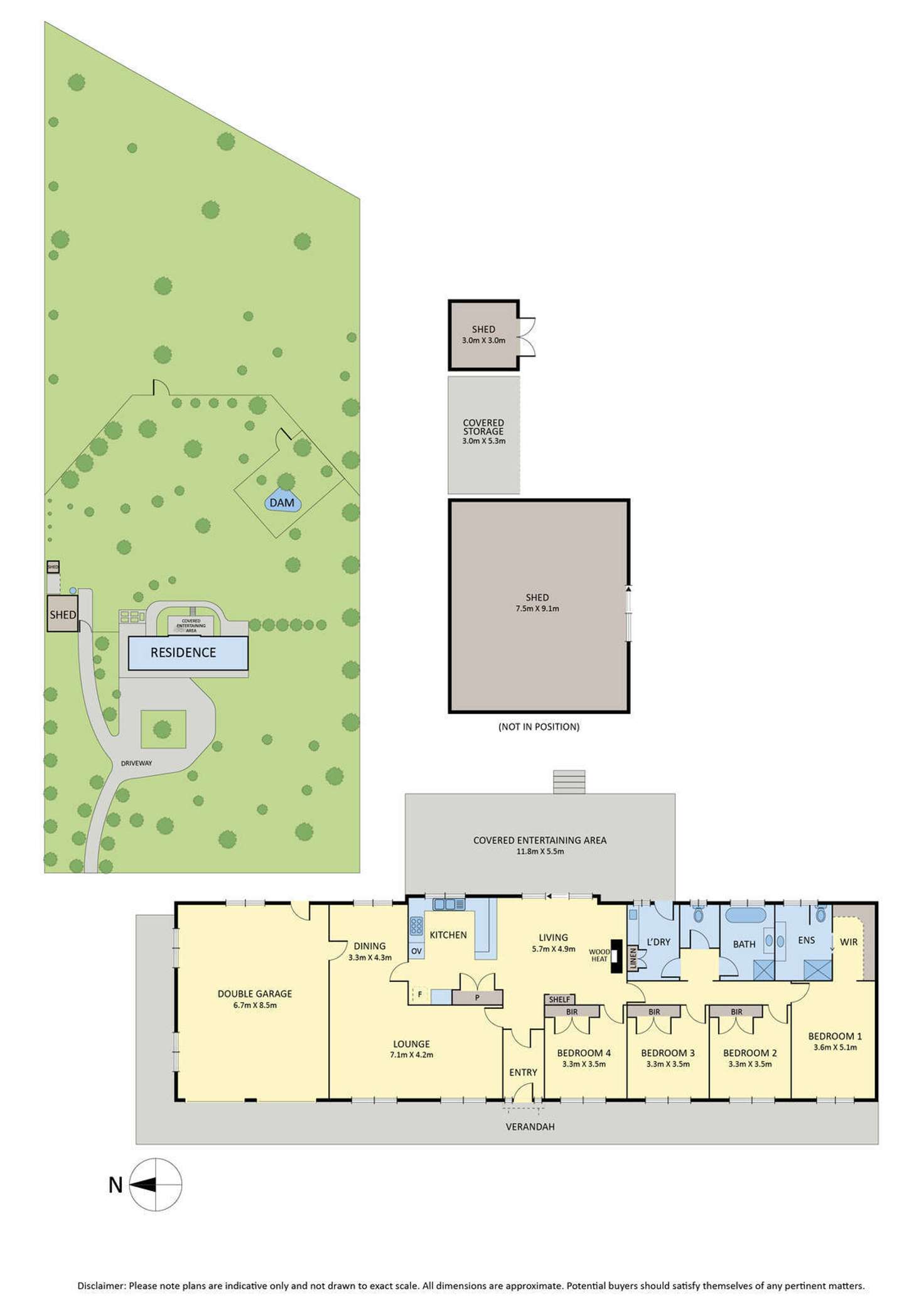 Floorplan of Homely house listing, 136 Woodvale Crescent, Lancefield VIC 3435