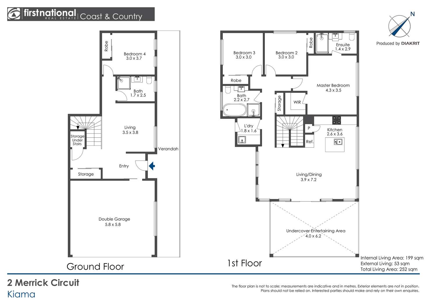 Floorplan of Homely house listing, 2 Merrick Circuit, Kiama NSW 2533