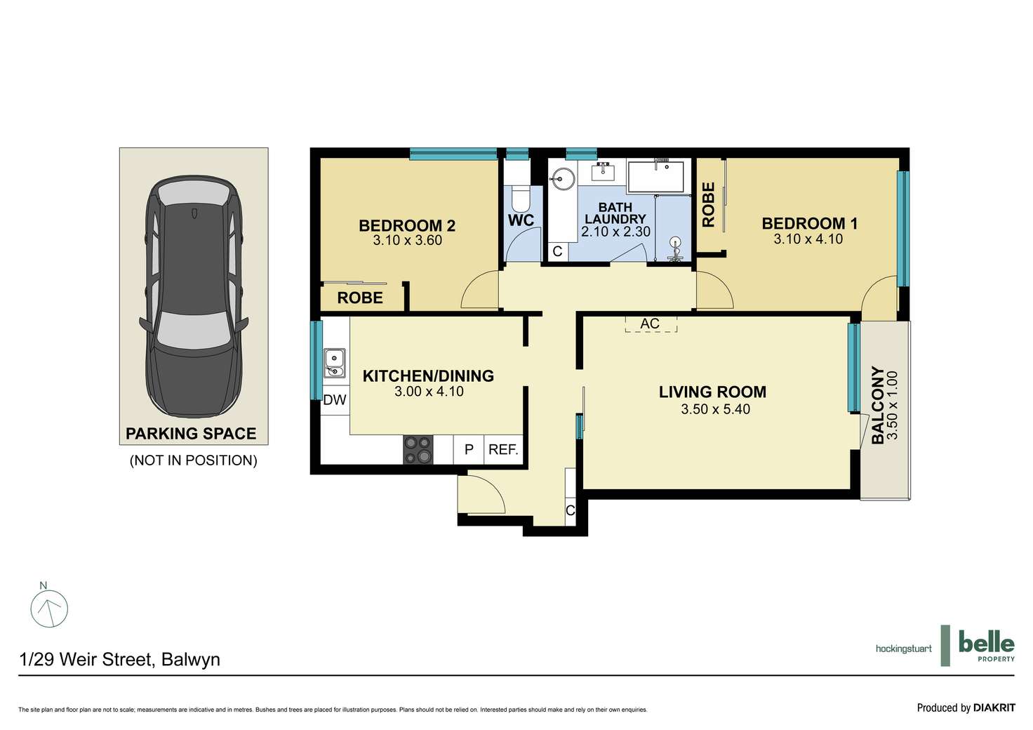 Floorplan of Homely apartment listing, 1/29 Weir Street, Balwyn VIC 3103
