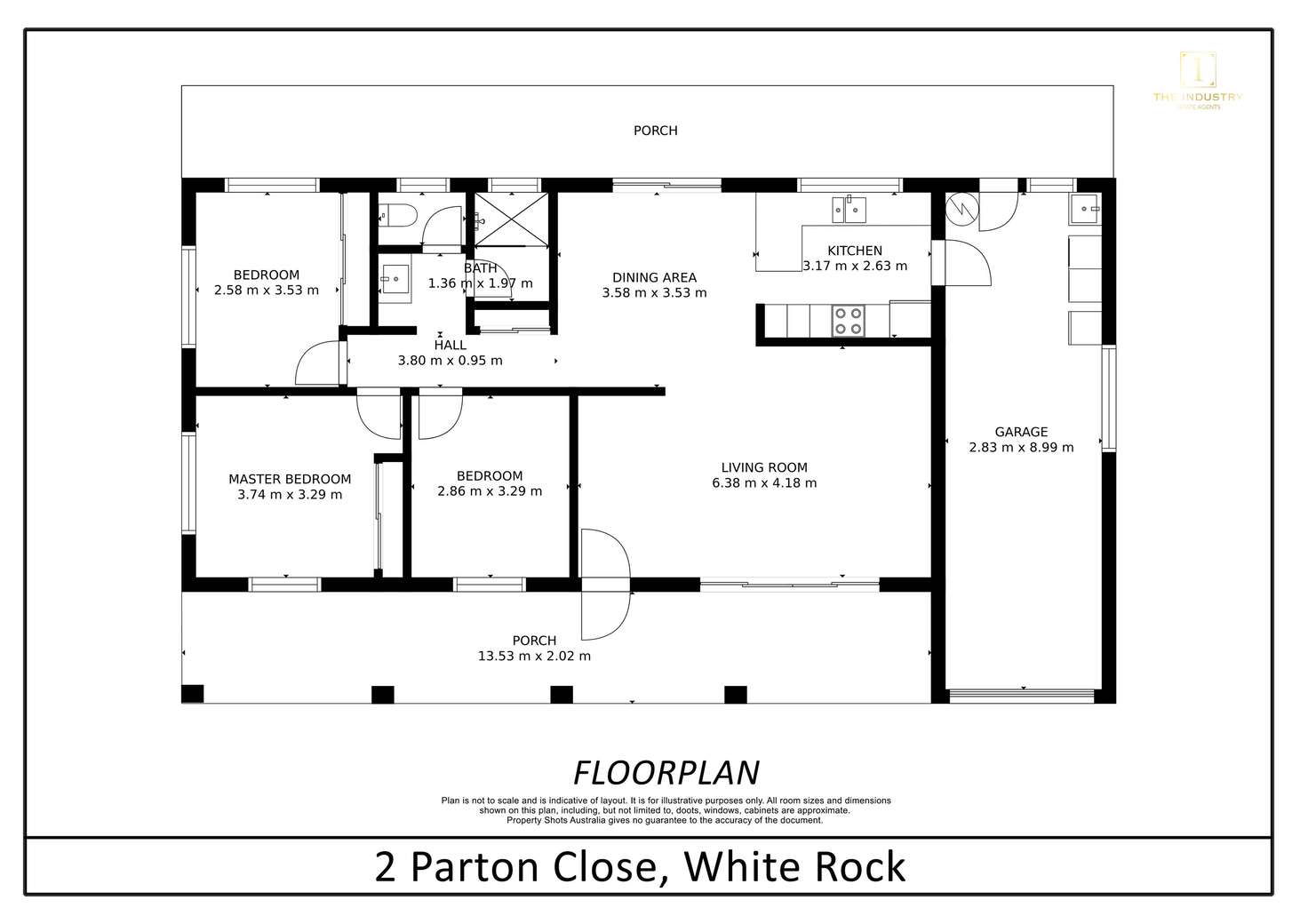 Floorplan of Homely house listing, 2 Parton Close, White Rock QLD 4868
