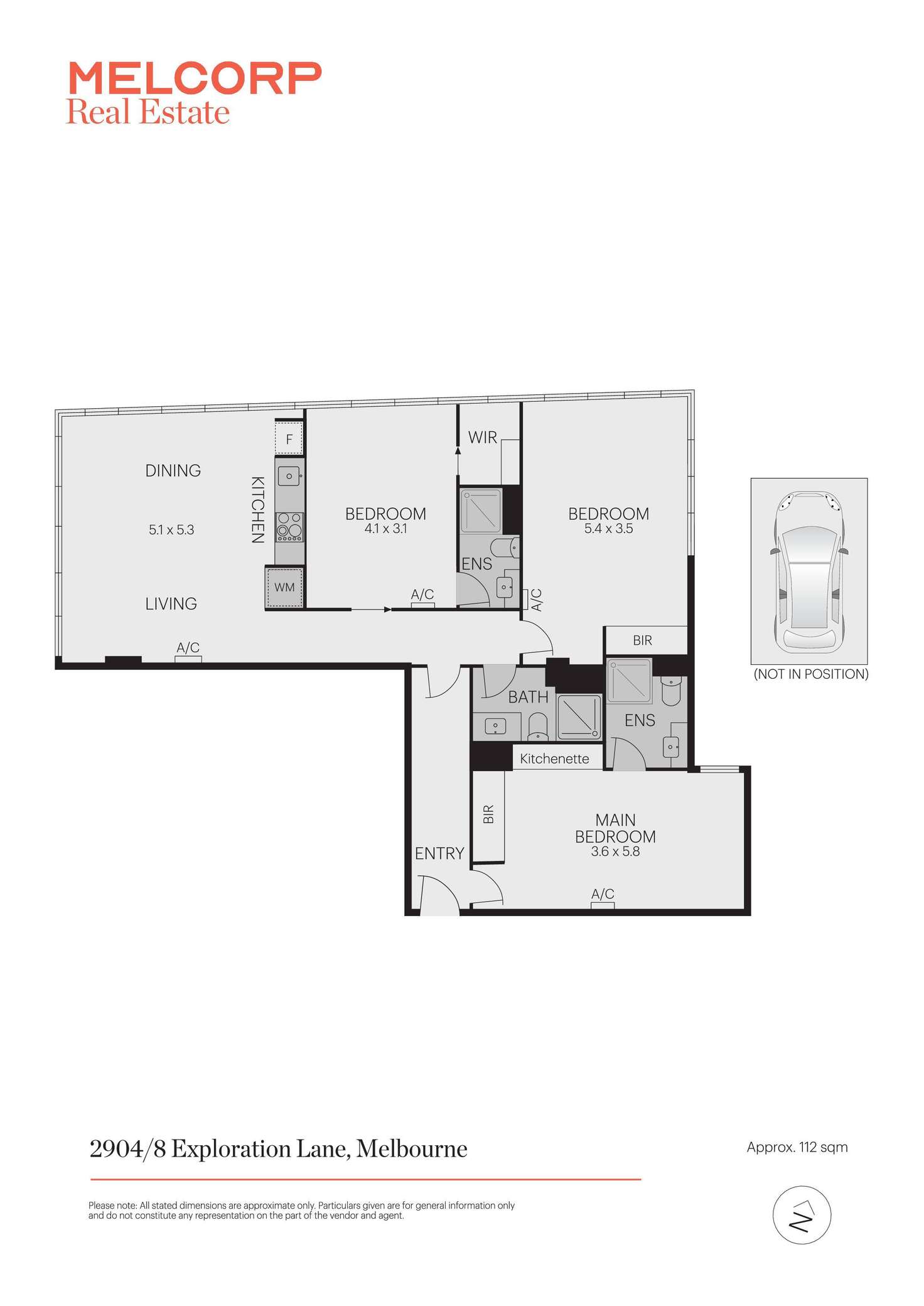 Floorplan of Homely apartment listing, 2904/8 Exploration Lane, Melbourne VIC 3000