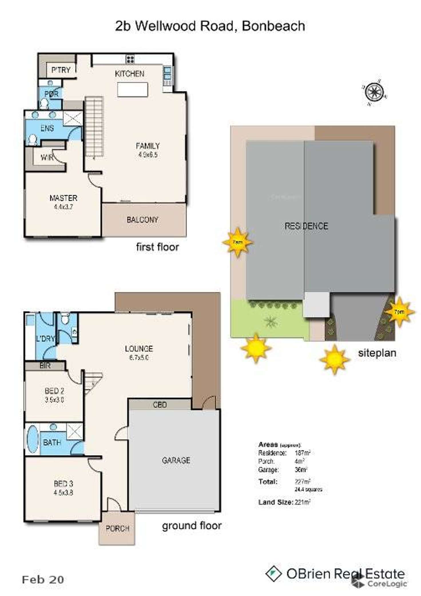 Floorplan of Homely house listing, 2B Wellwood Road, Bonbeach VIC 3196