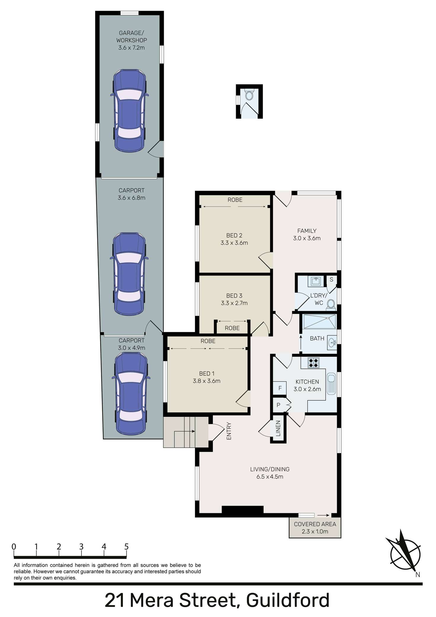 Floorplan of Homely house listing, 21 Mera Street, Guildford NSW 2161