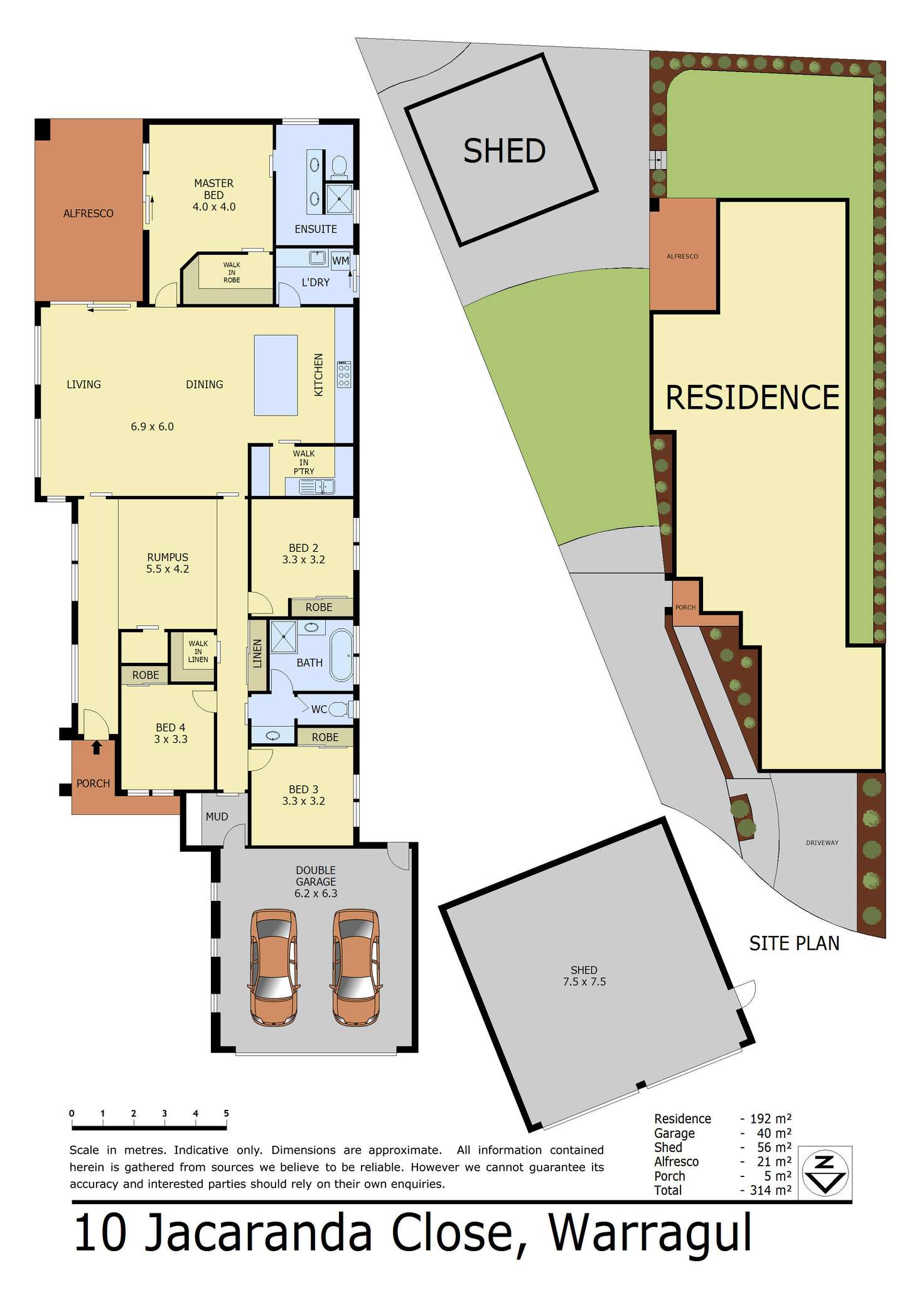 Floorplan of Homely house listing, 10 Jacaranda Court, Warragul VIC 3820