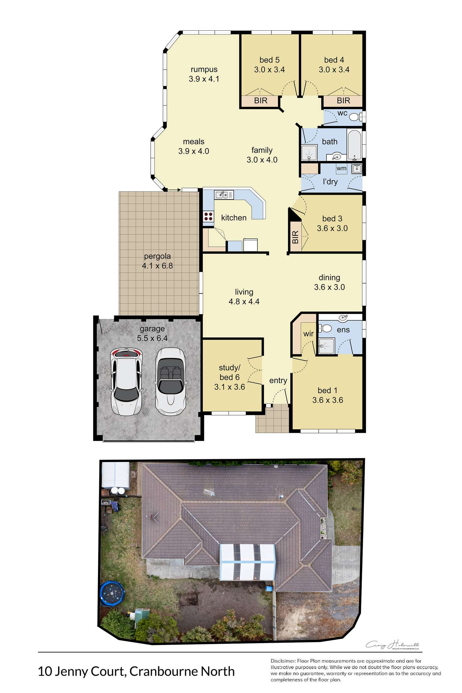 Floorplan of Homely house listing, 10 Jenny Court, Cranbourne North VIC 3977