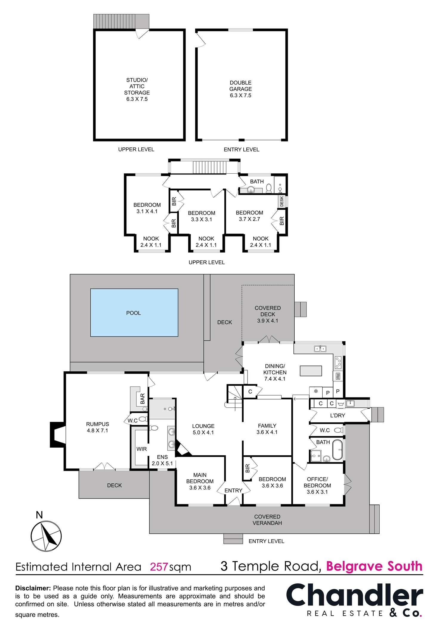 Floorplan of Homely house listing, 3 Temple Road, Belgrave South VIC 3160