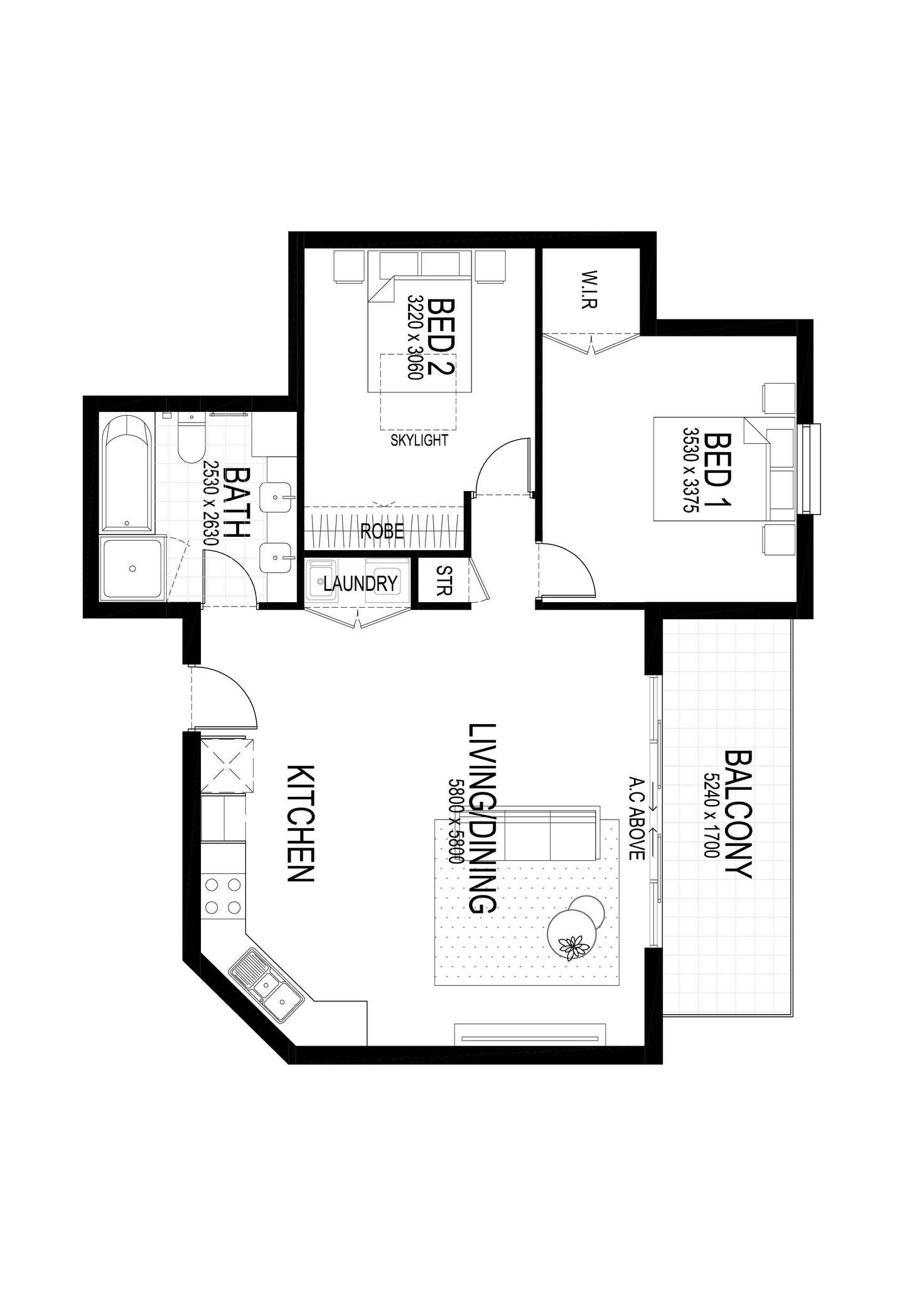 Floorplan of Homely apartment listing, 4/11 St David Street, Northcote VIC 3070