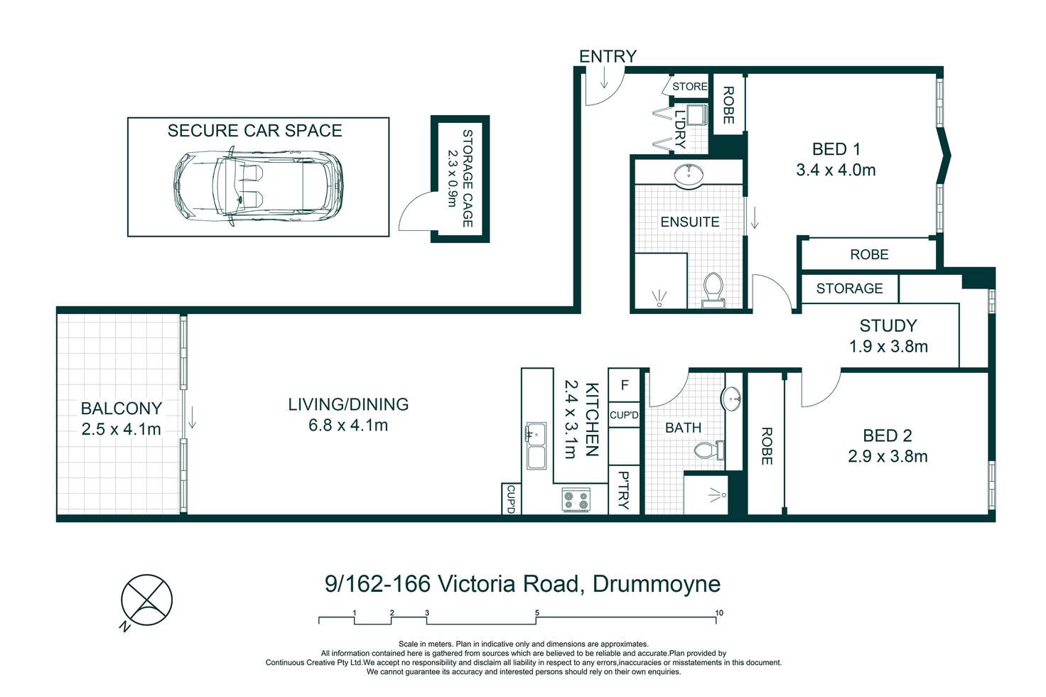 Floorplan of Homely apartment listing, 9/164 Victoria Road, Drummoyne NSW 2047