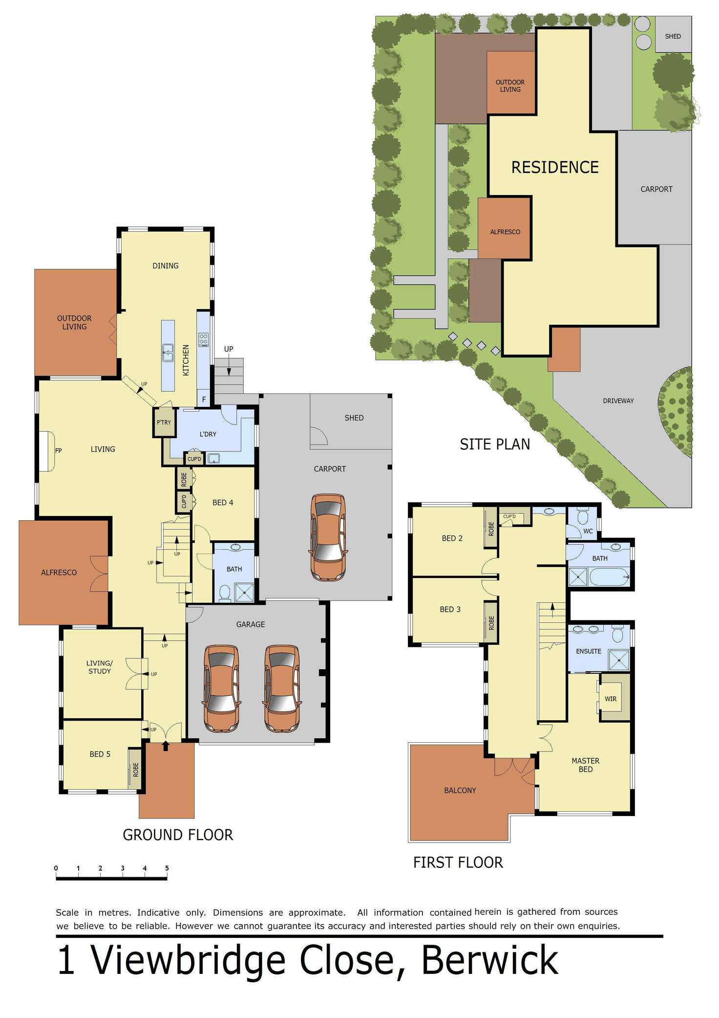Floorplan of Homely house listing, 1 Viewbridge Close, Berwick VIC 3806