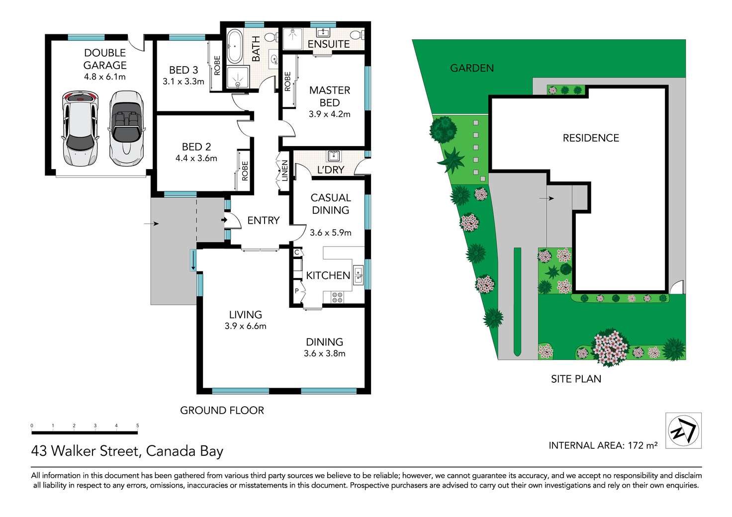 Floorplan of Homely house listing, 43 Walker Street, Canada Bay NSW 2046