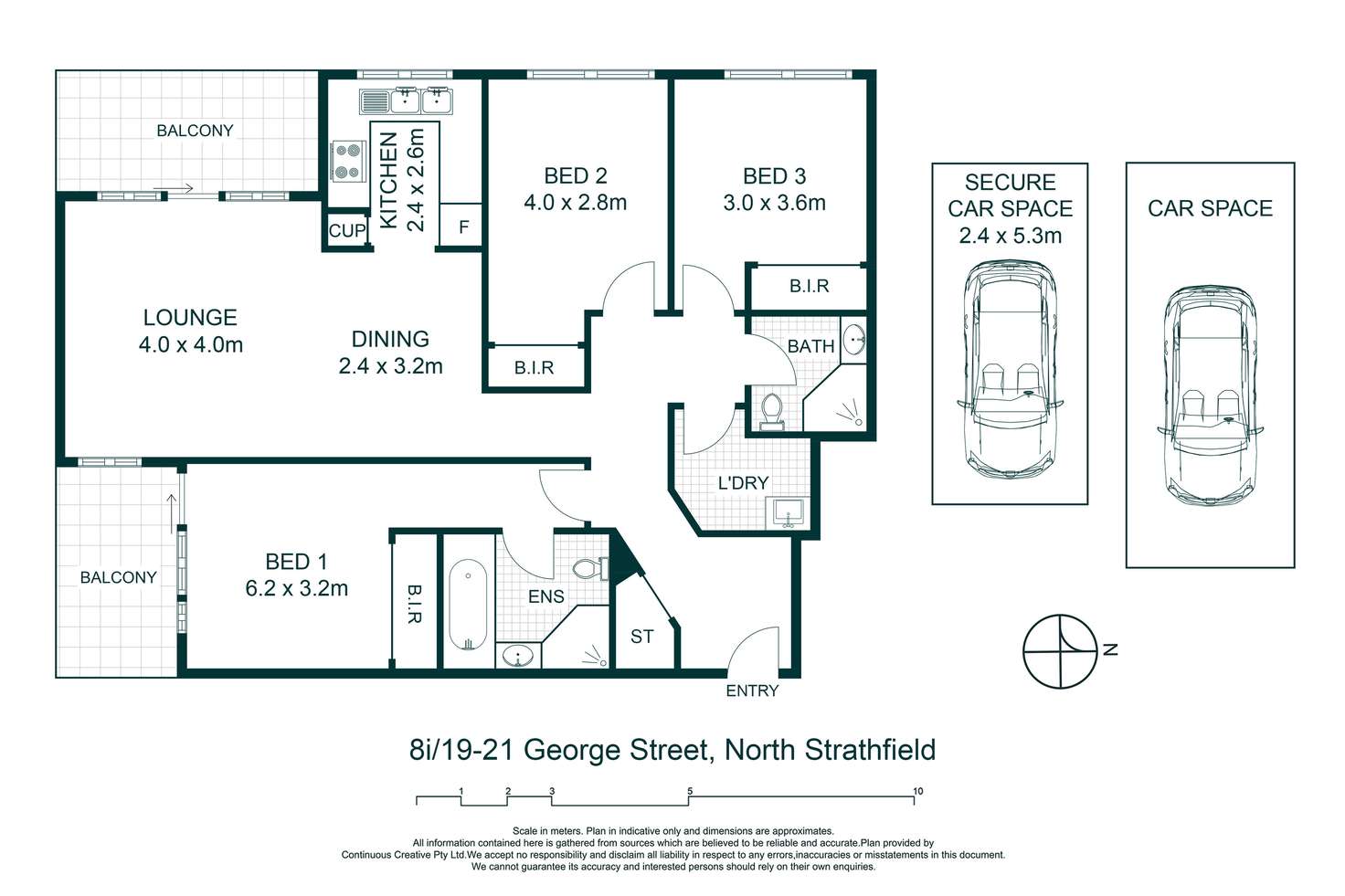 Floorplan of Homely apartment listing, 8i/19-21 George Street, North Strathfield NSW 2137
