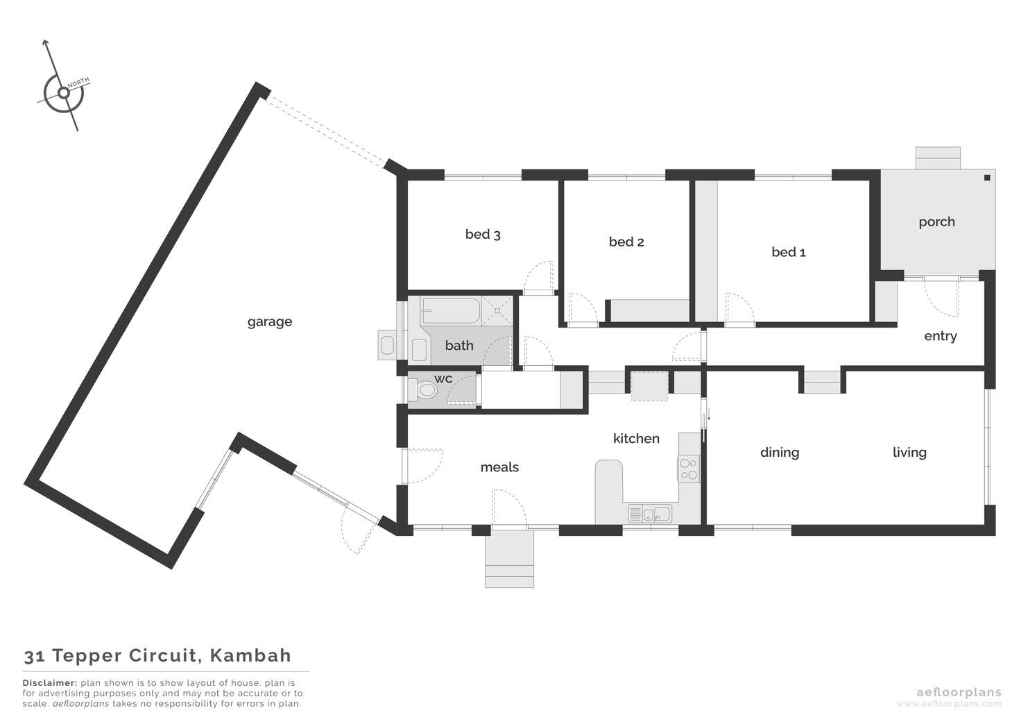 Floorplan of Homely house listing, 31 Tepper Circuit, Kambah ACT 2902