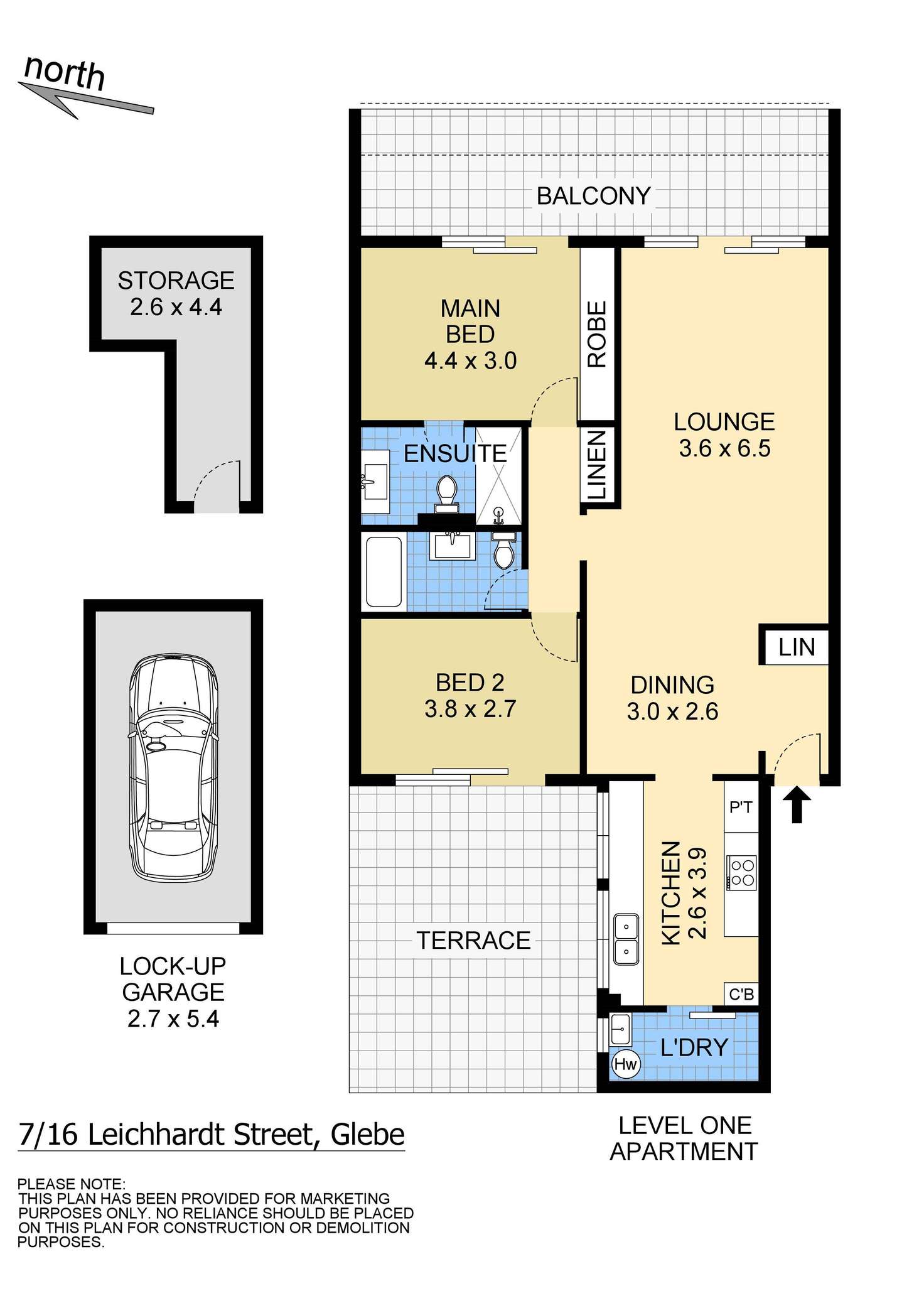 Floorplan of Homely apartment listing, 7/16 Leichhardt Street, Glebe NSW 2037